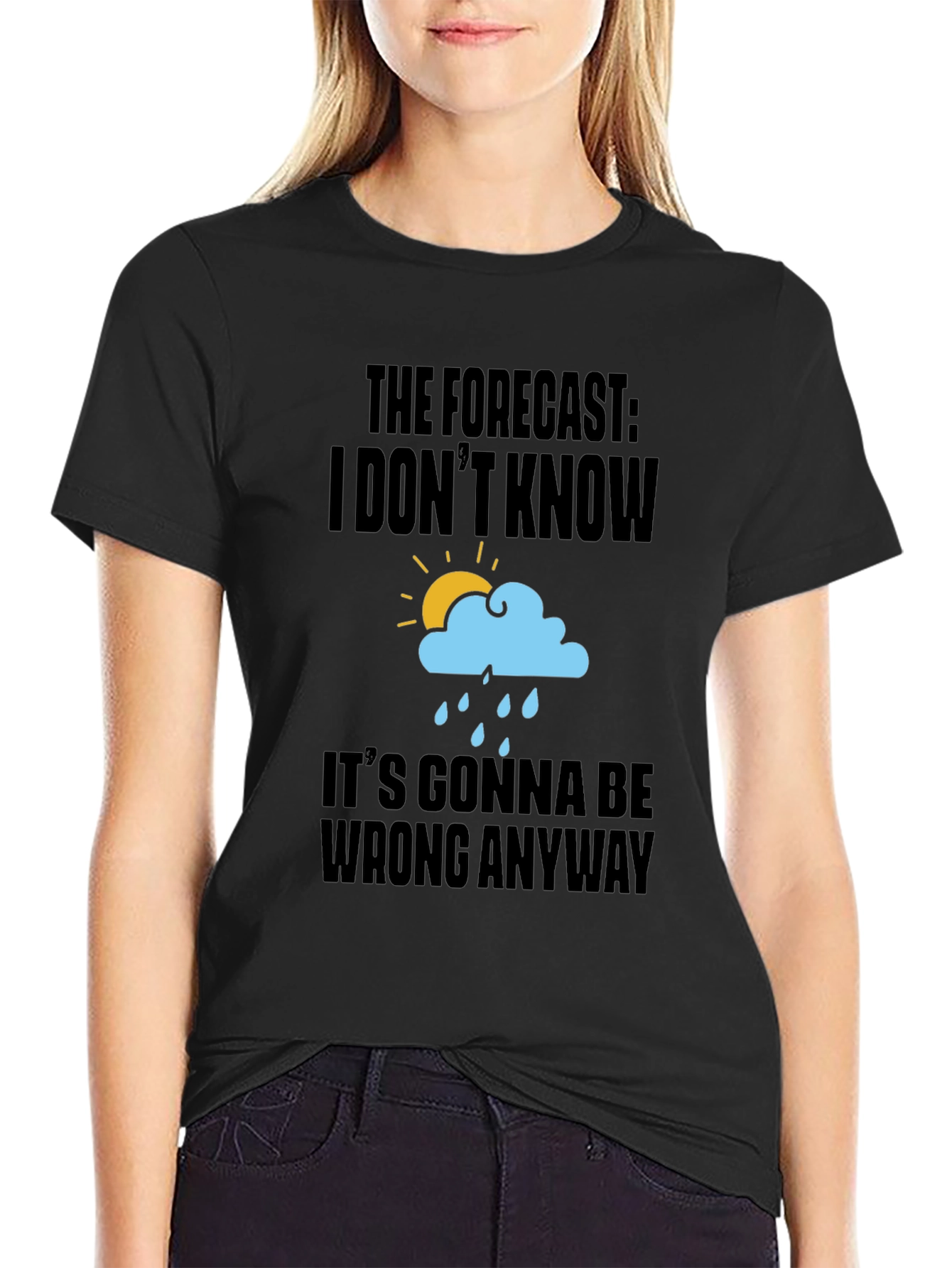 Funny Weather Forecast Graphic T-Shirt