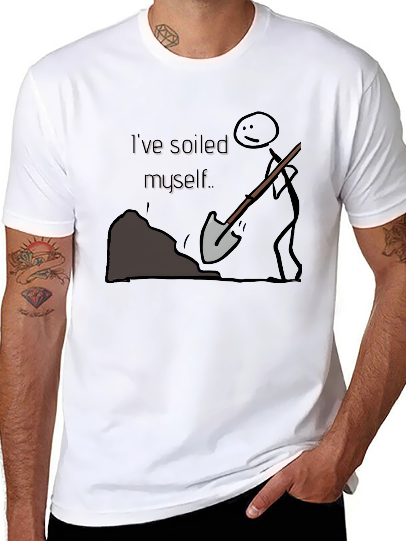 Humorous Ive Soiled Myself Graphic T-Shirt