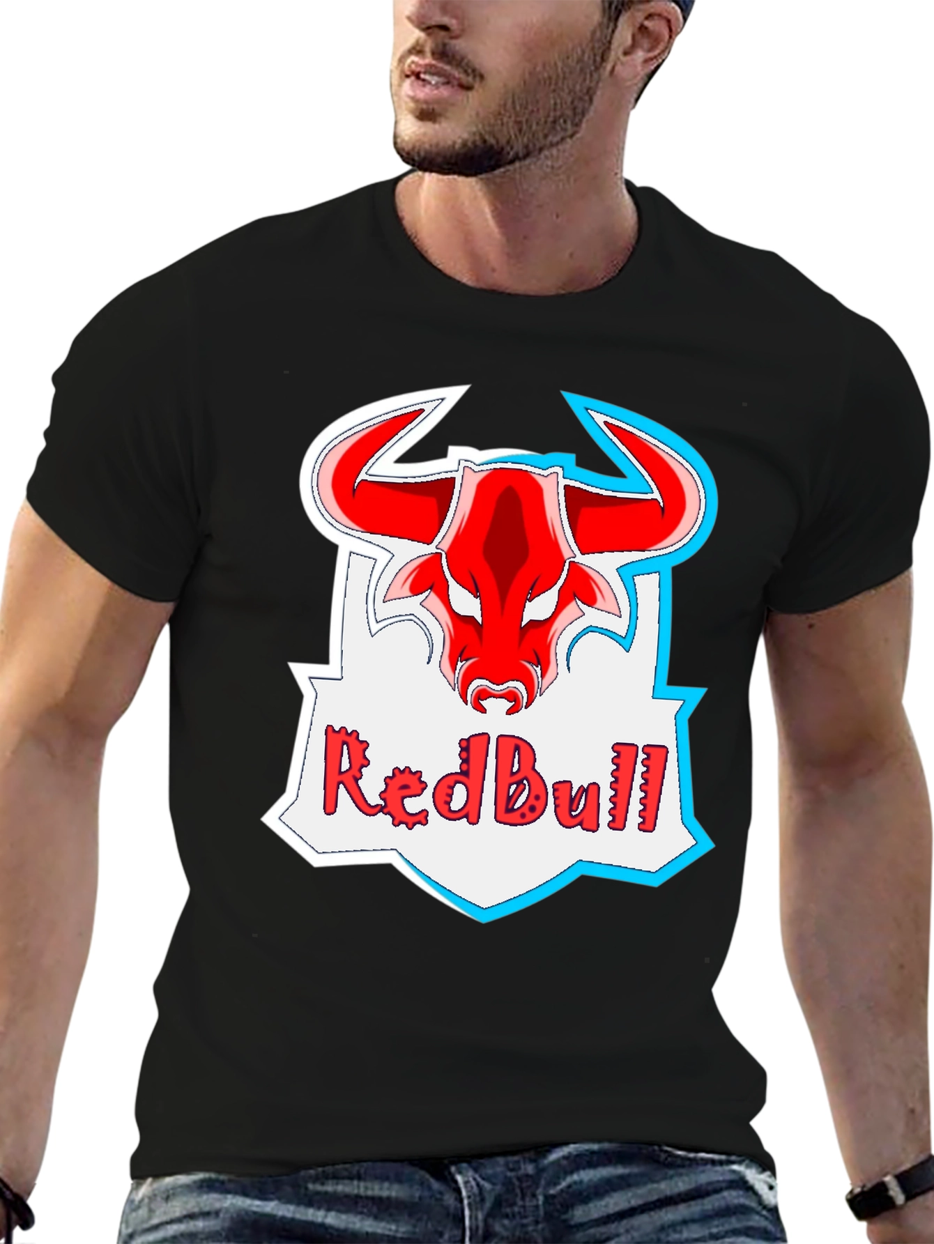 Red Bull Logo Black T-Shirt