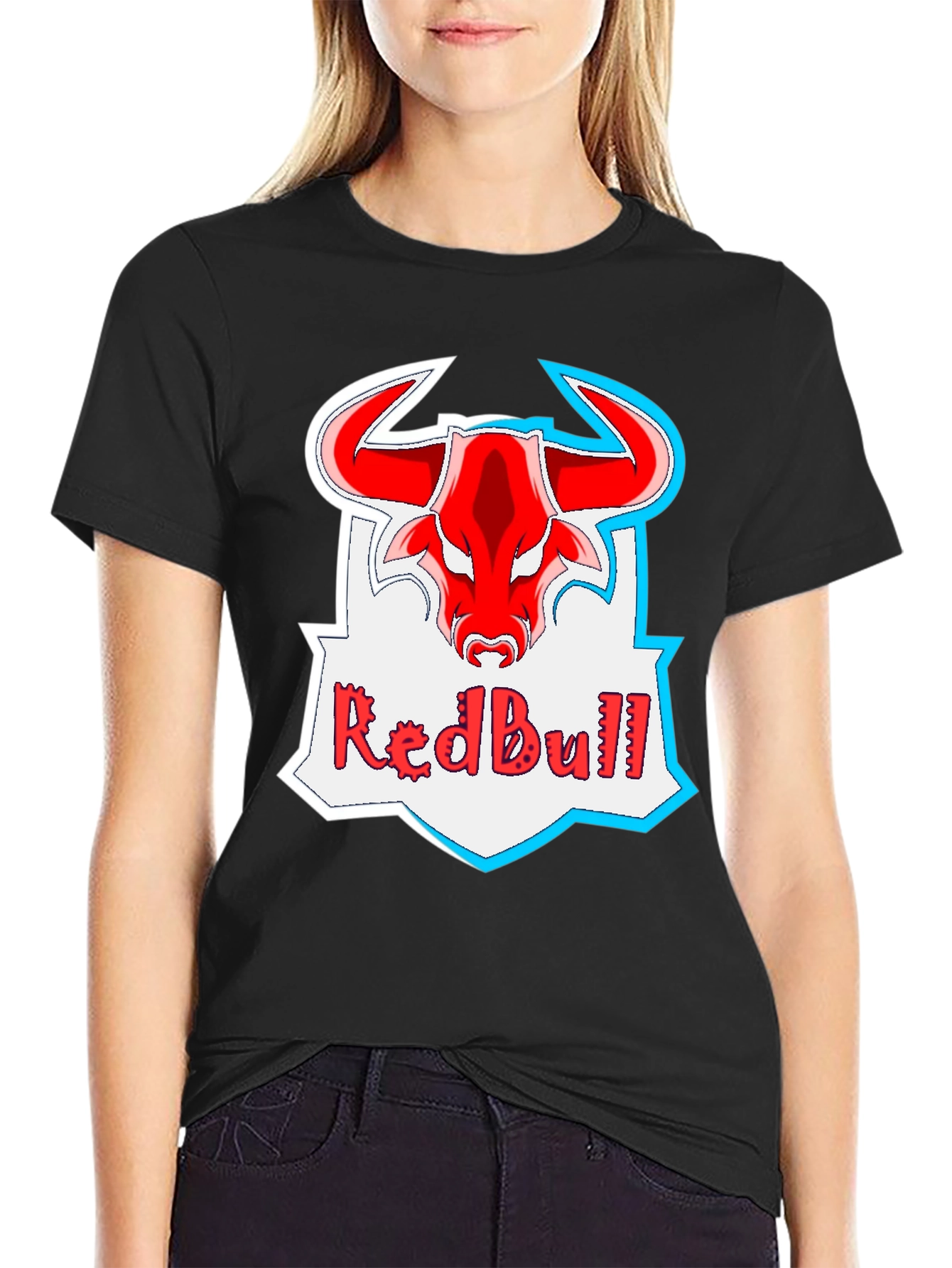 Red Bull Logo Black T-Shirt