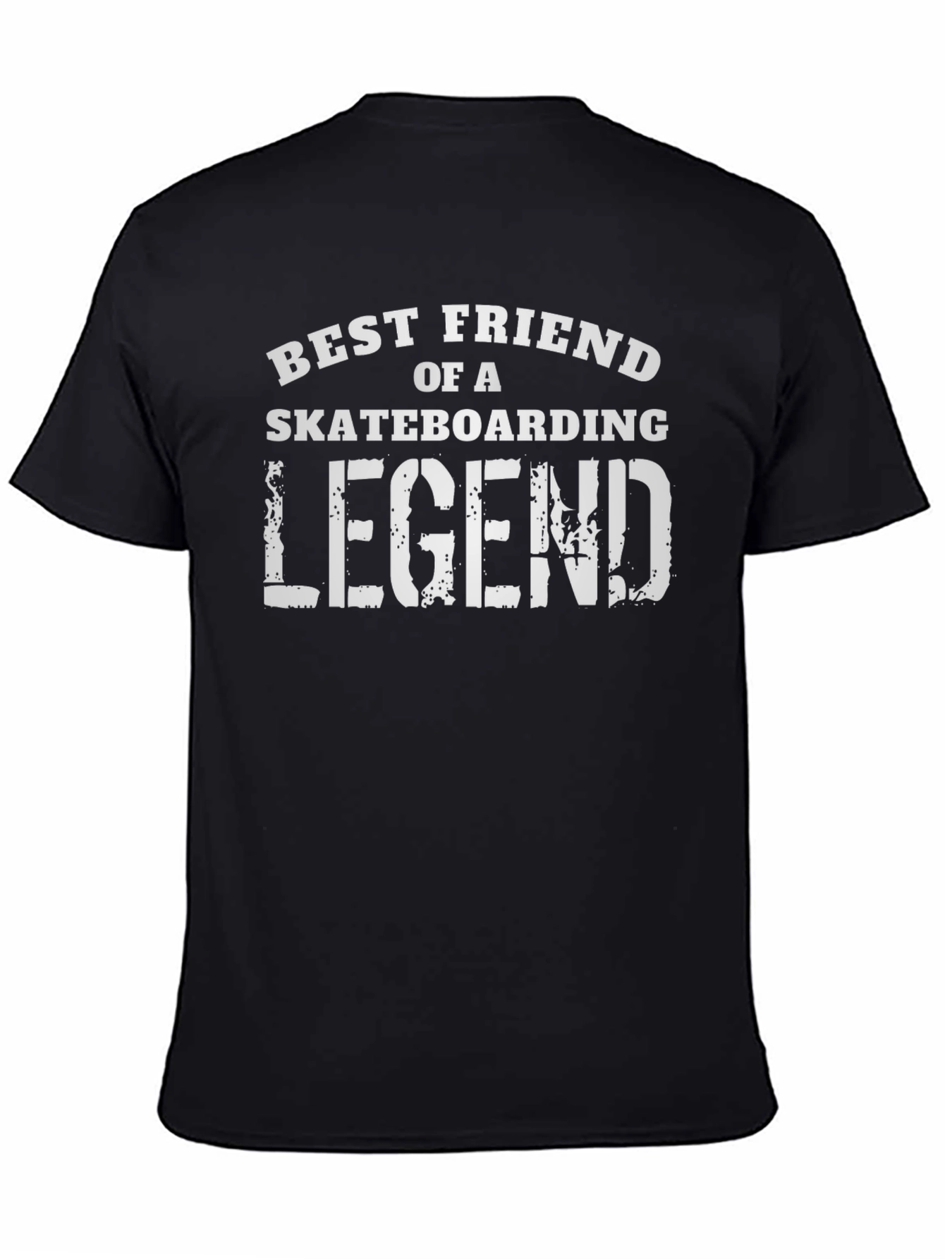Best Friend of a Skateboarding Legend Black T-Shirt