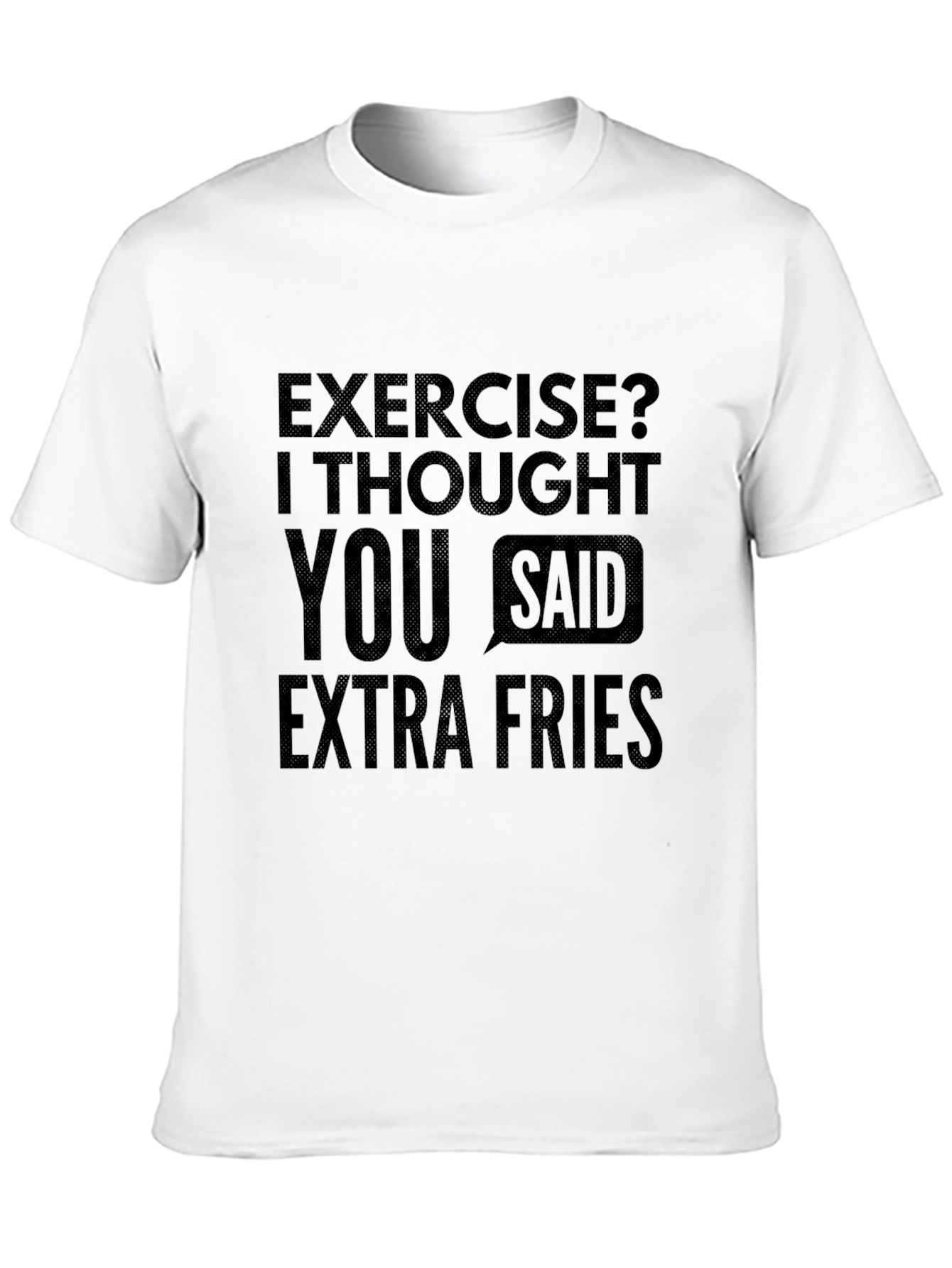 Funny Extra Fries Graphic T-Shirt