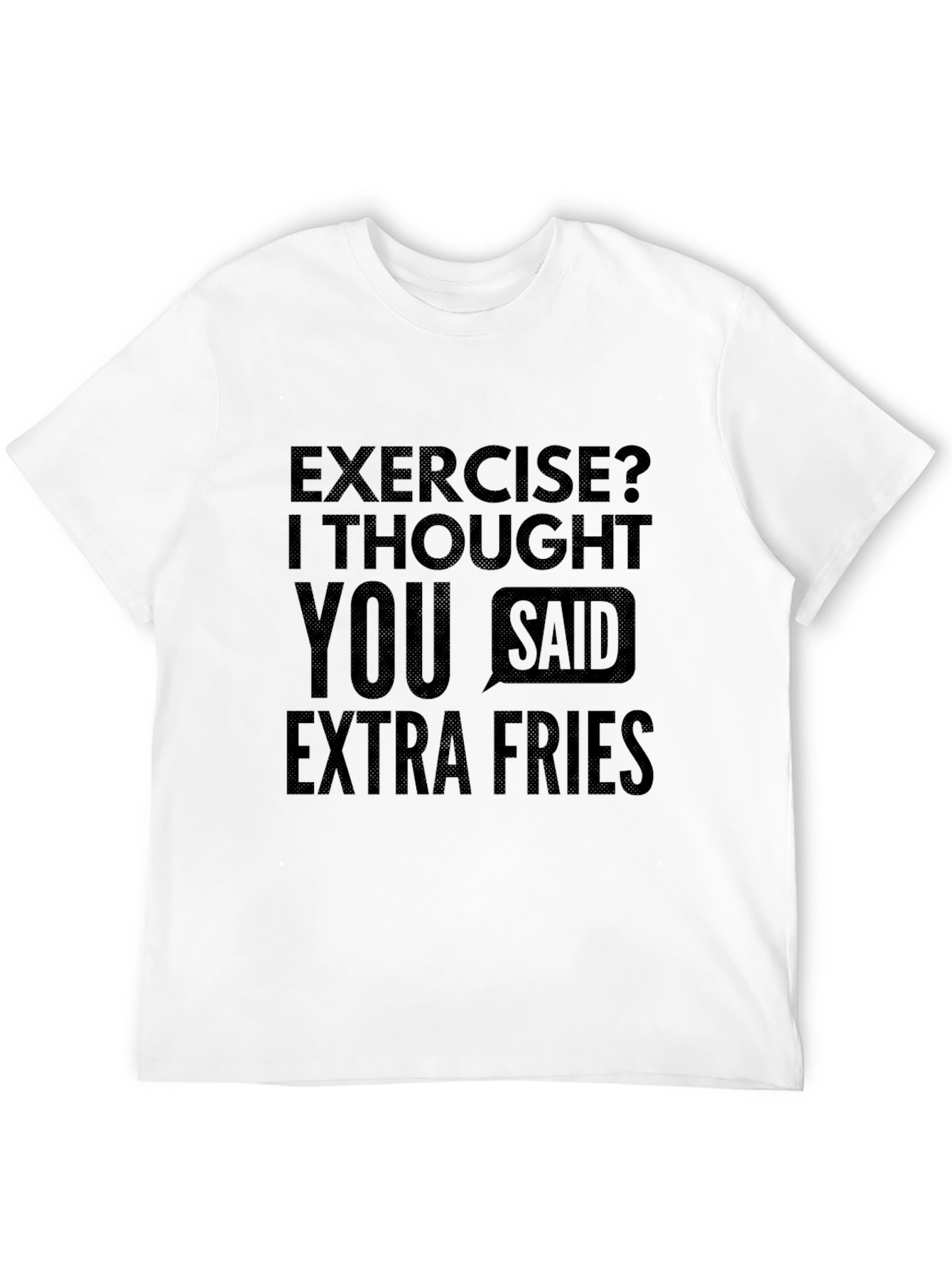 Funny Extra Fries Graphic T-Shirt