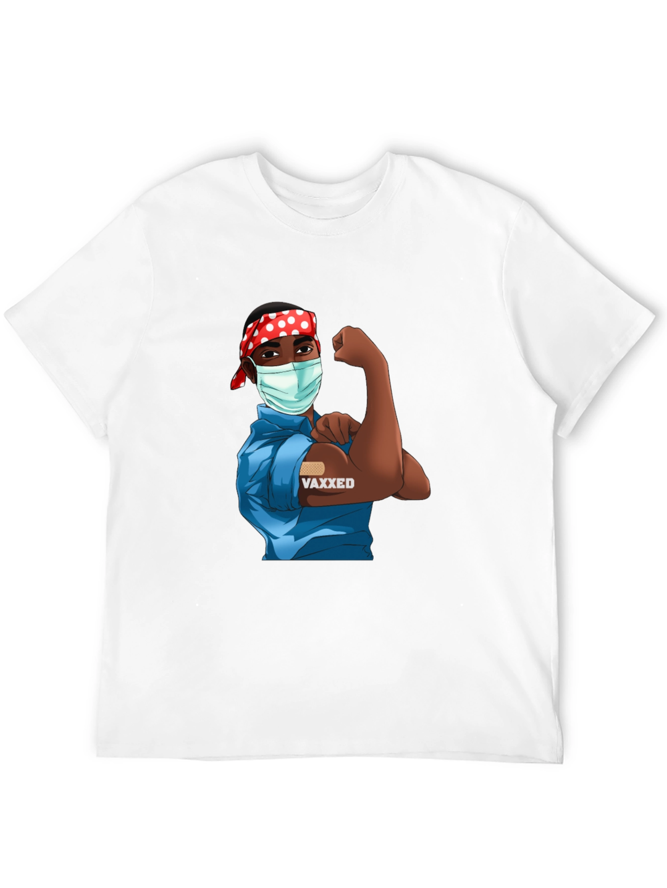 Vaxxed Cartoon T-Shirt - Black