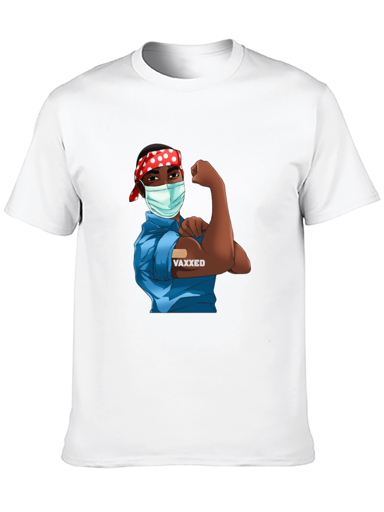 Vaxxed Cartoon T-Shirt - Black