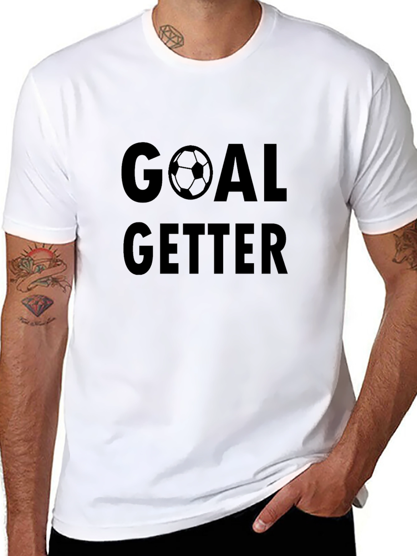 Goal Getter Black Graphic Tee