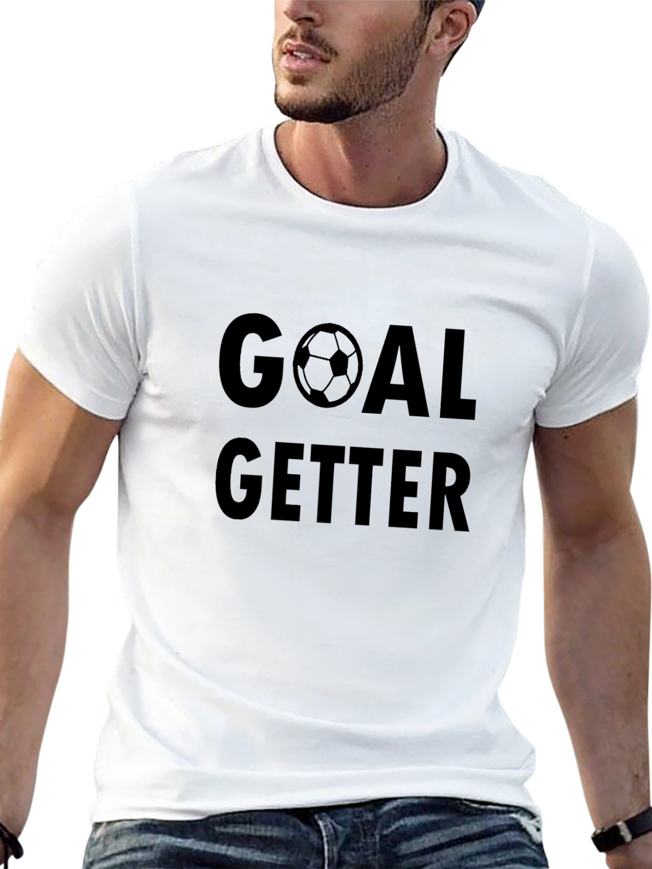 Goal Getter Black Graphic Tee