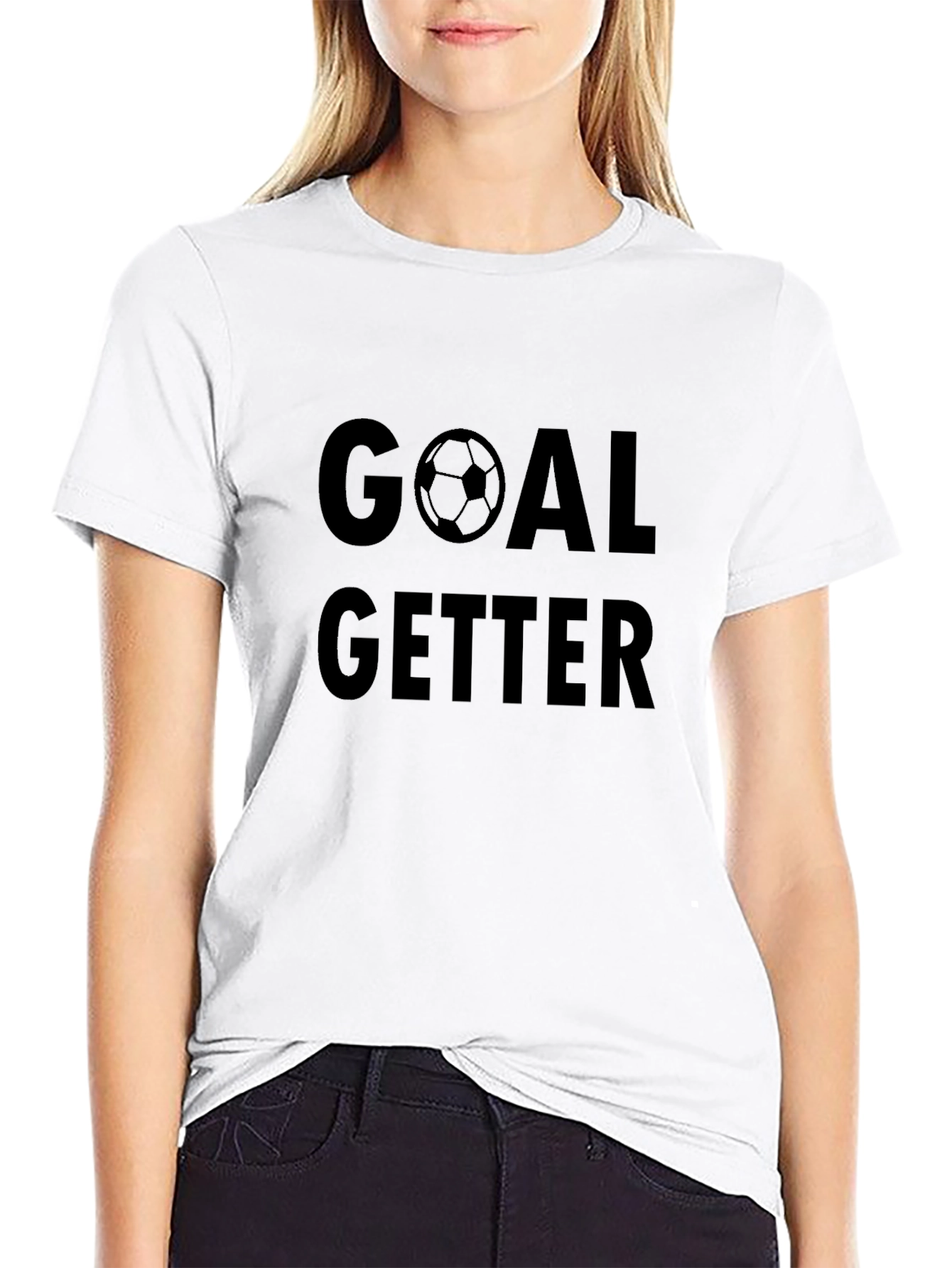 Goal Getter Black Graphic Tee