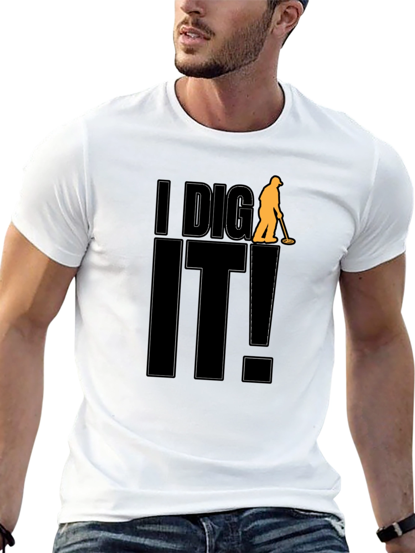 I Dig It! Black Graphic T-Shirt