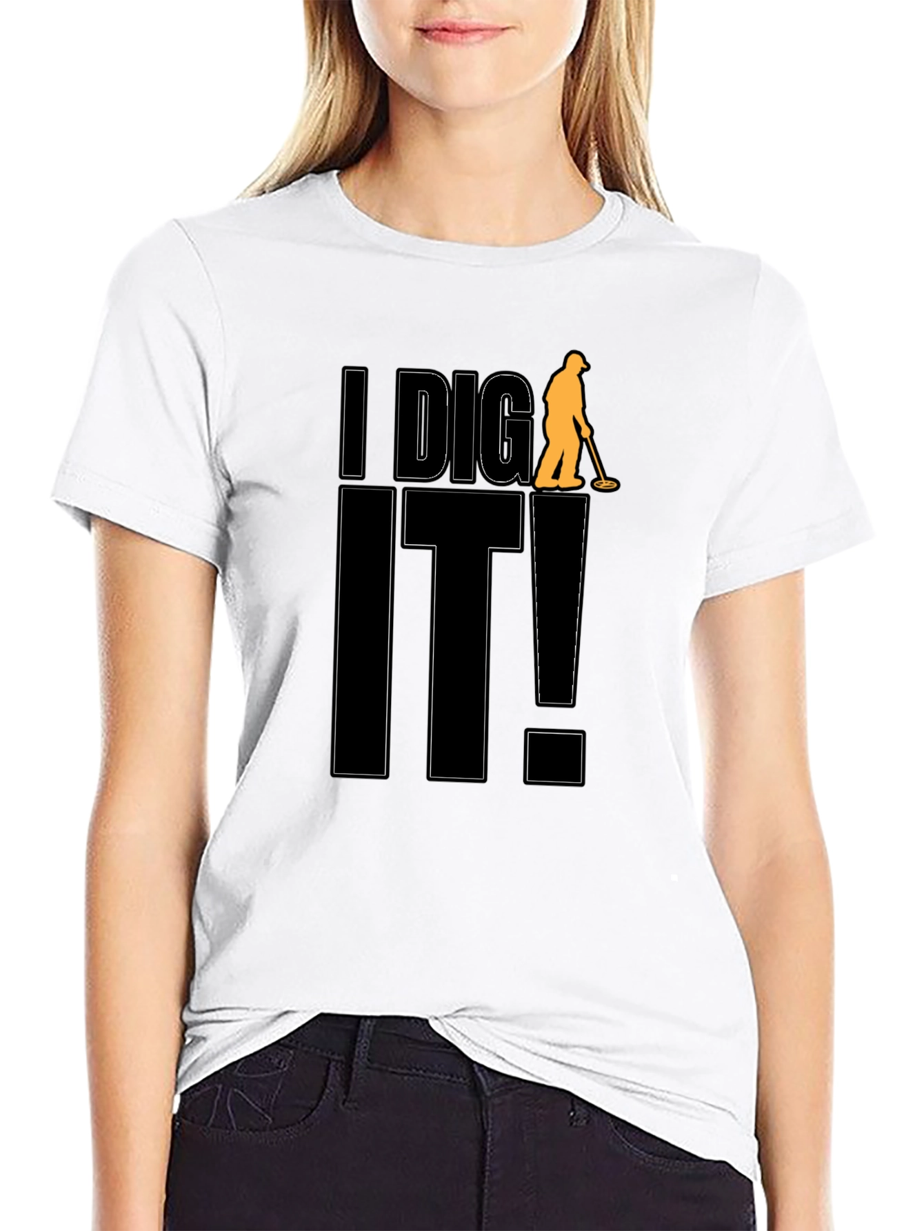 I Dig It! Black Graphic T-Shirt