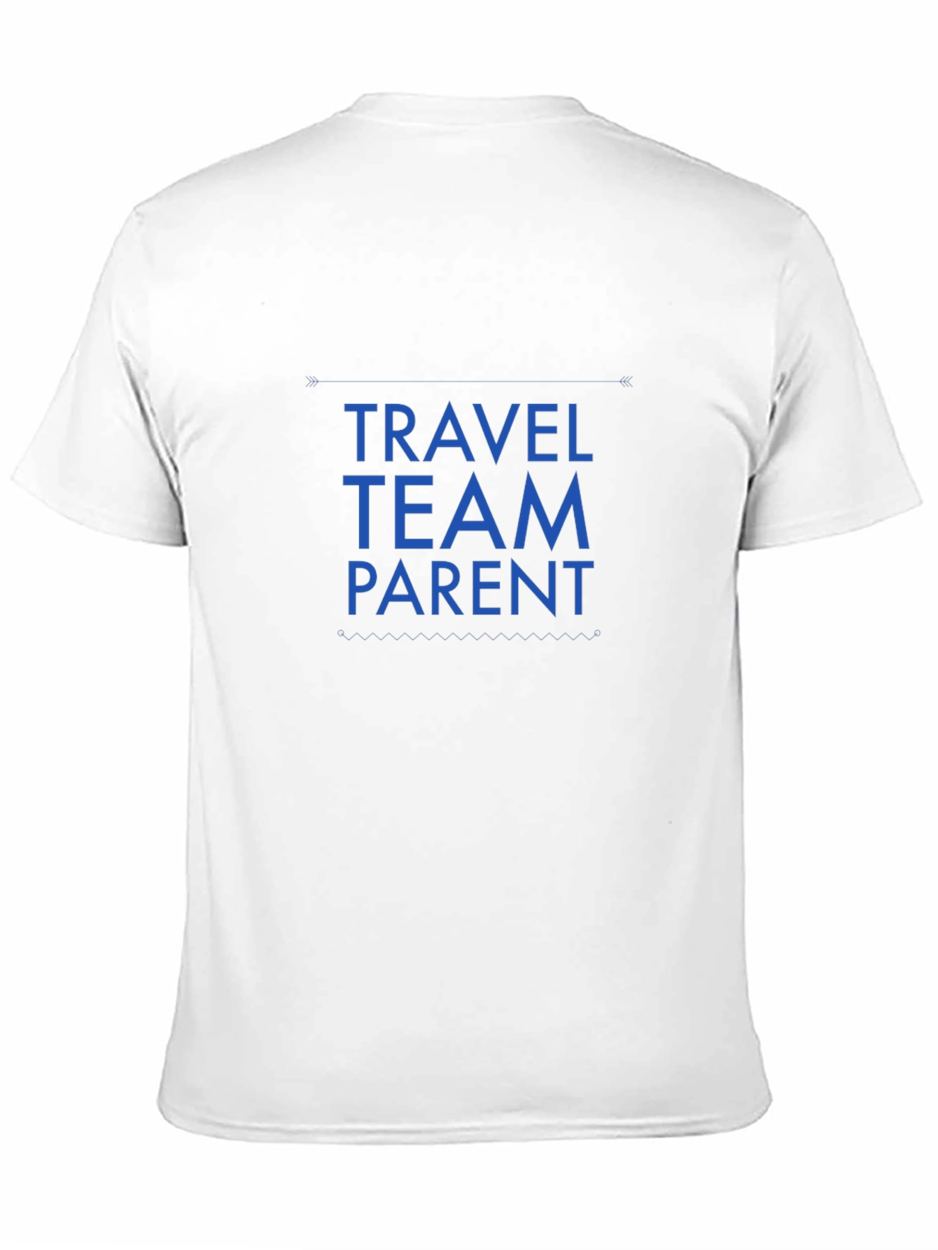 Travel Team Parent T-Shirt - Black Crew Neck Tee