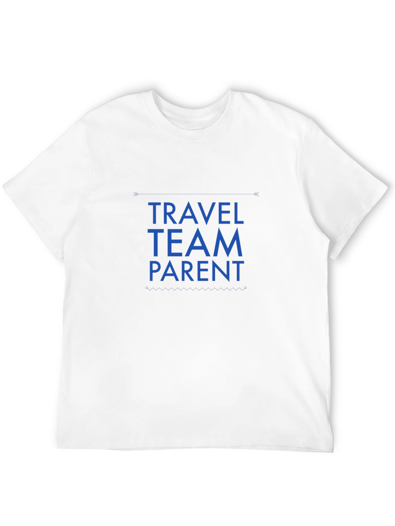 Travel Team Parent T-Shirt - Black Crew Neck Tee