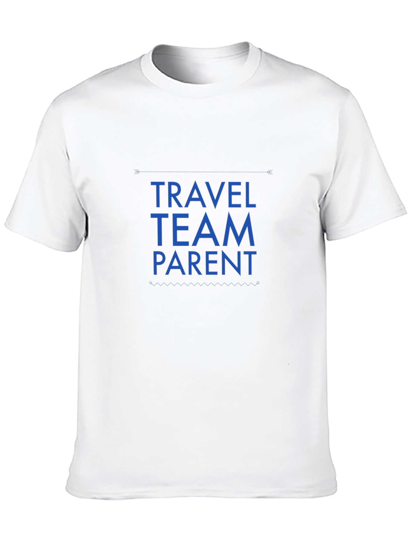 Travel Team Parent T-Shirt - Black Crew Neck Tee