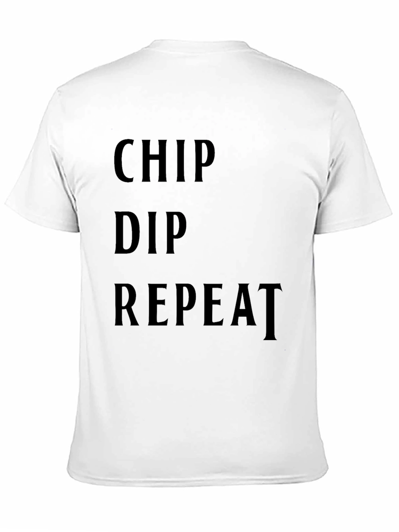 Chip Dip Repeat Black T-Shirt