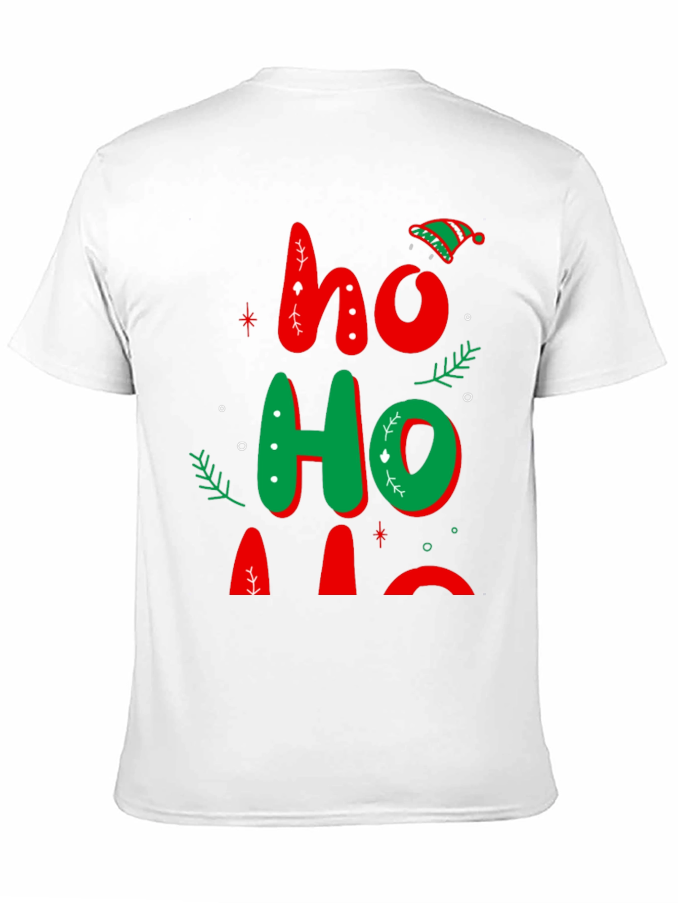 Festive Ho Ho Ho Christmas Graphic Tee