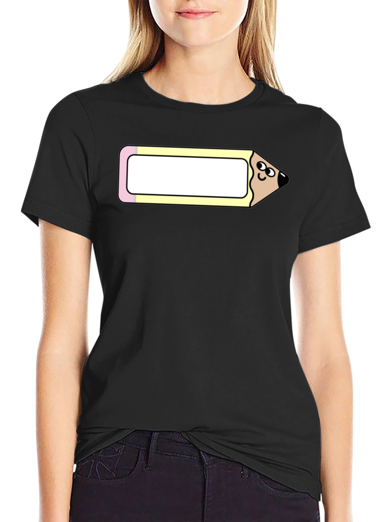 Funny Cartoon Pencil Graphic Tee