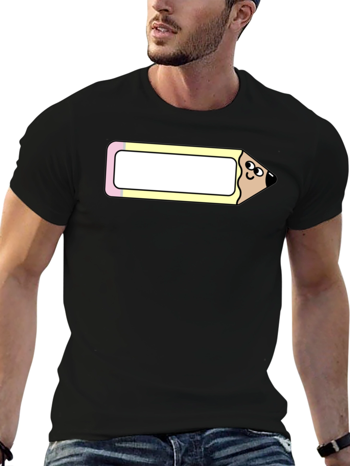 Funny Cartoon Pencil Graphic Tee