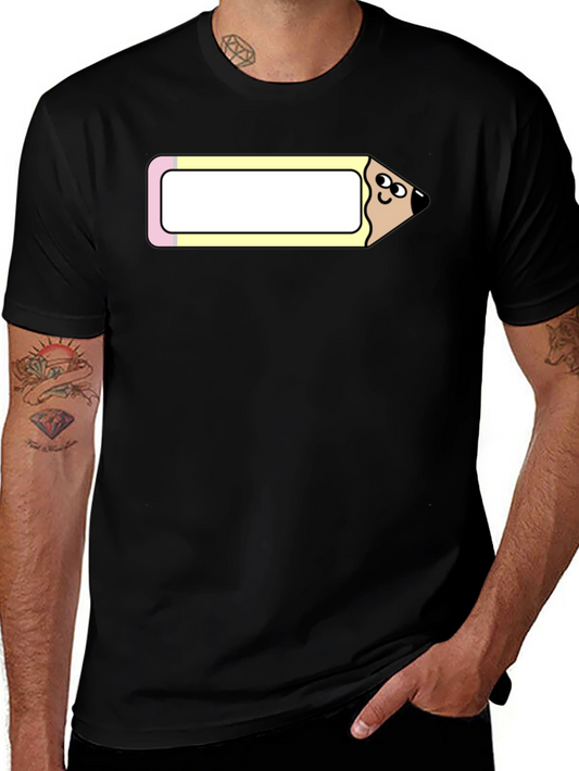 Funny Cartoon Pencil Graphic Tee
