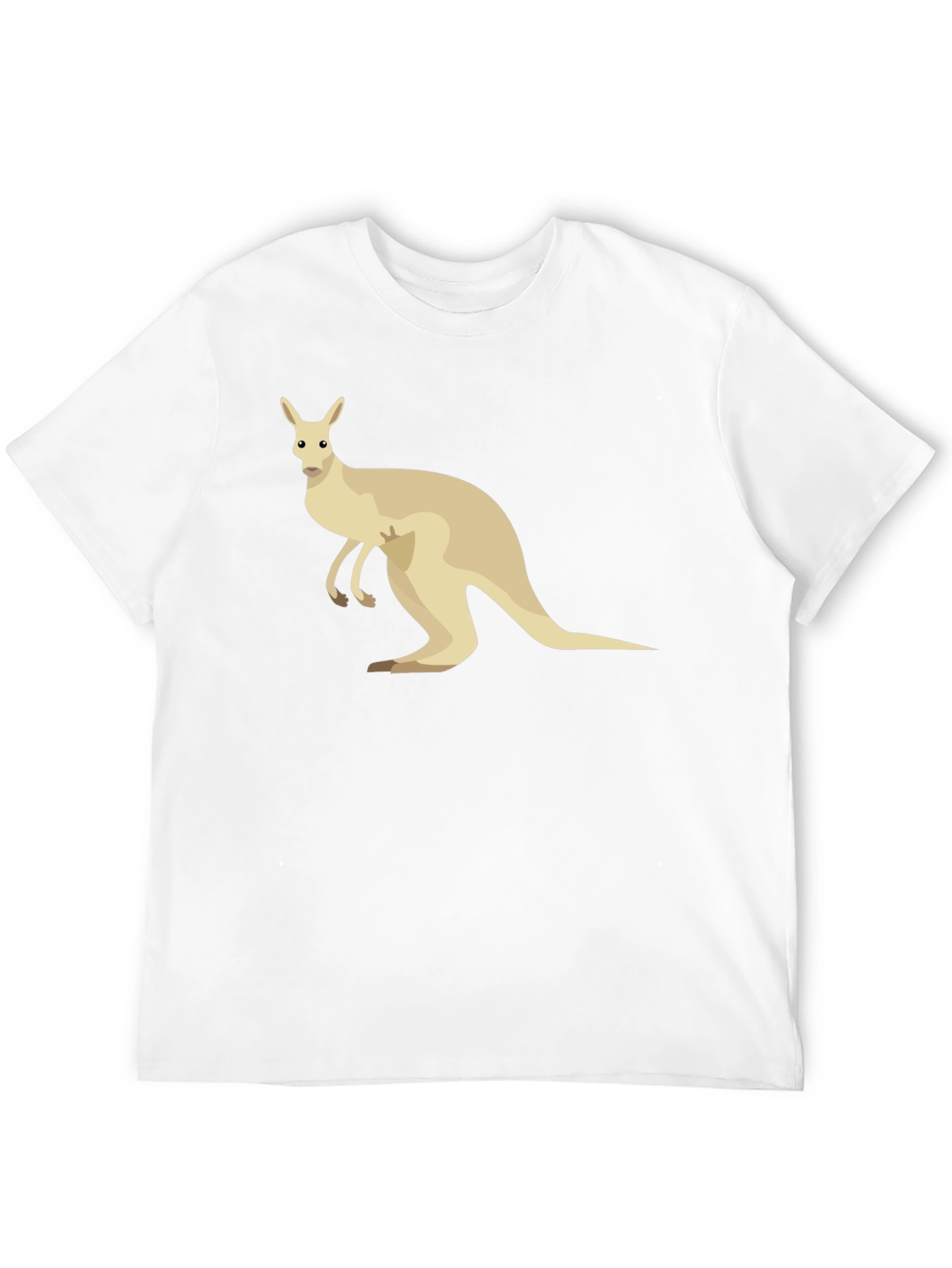 Kangaroo Graphic Tee - Casual Cotton T-Shirt