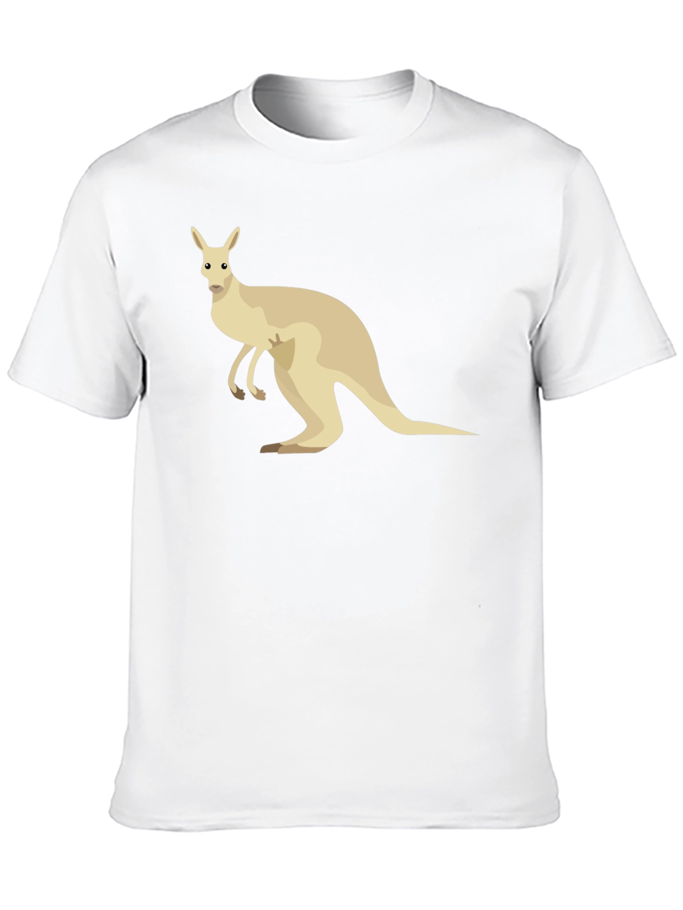 Kangaroo Graphic Tee - Casual Cotton T-Shirt