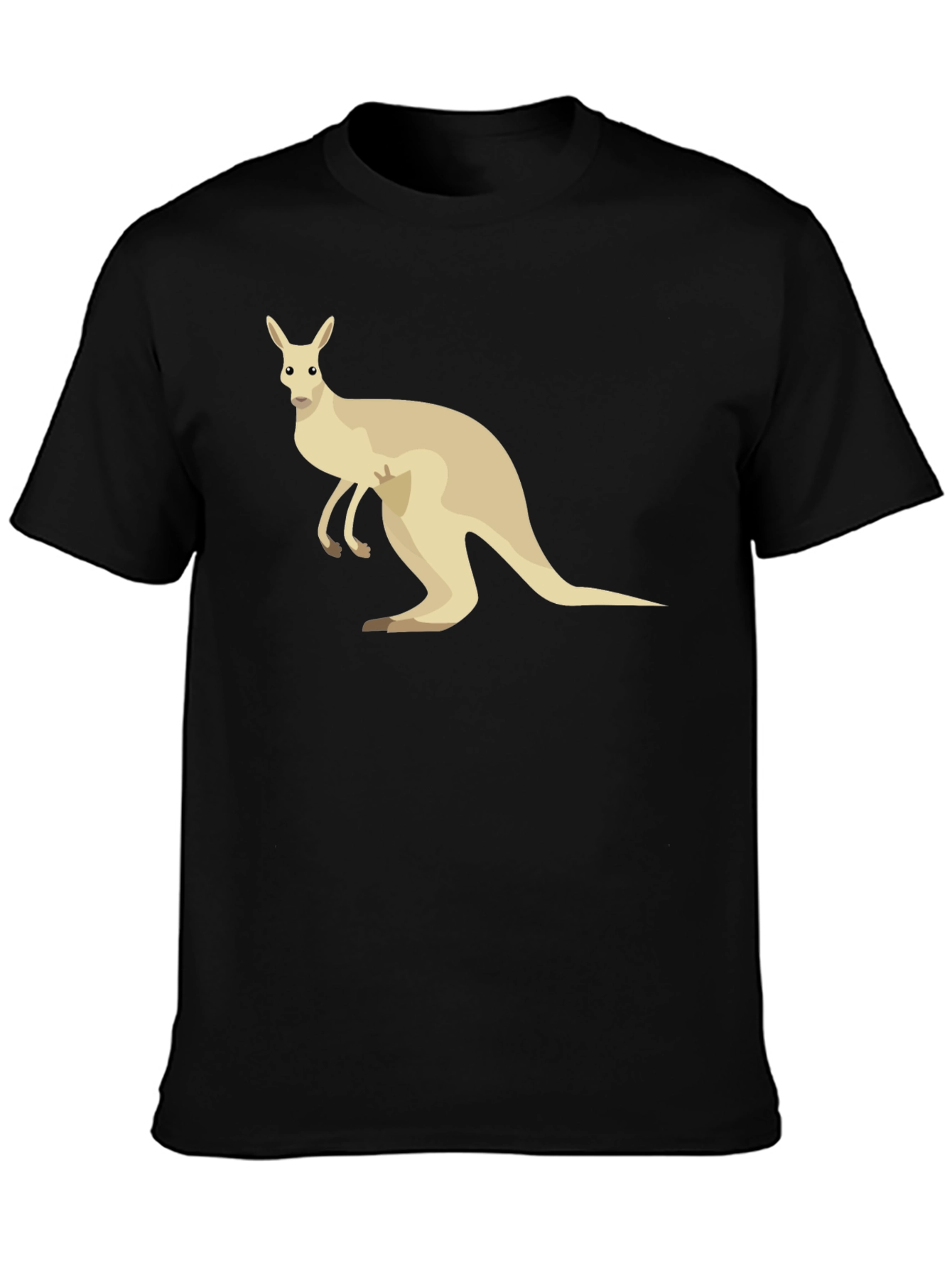 Kangaroo Graphic Tee - Casual Cotton T-Shirt