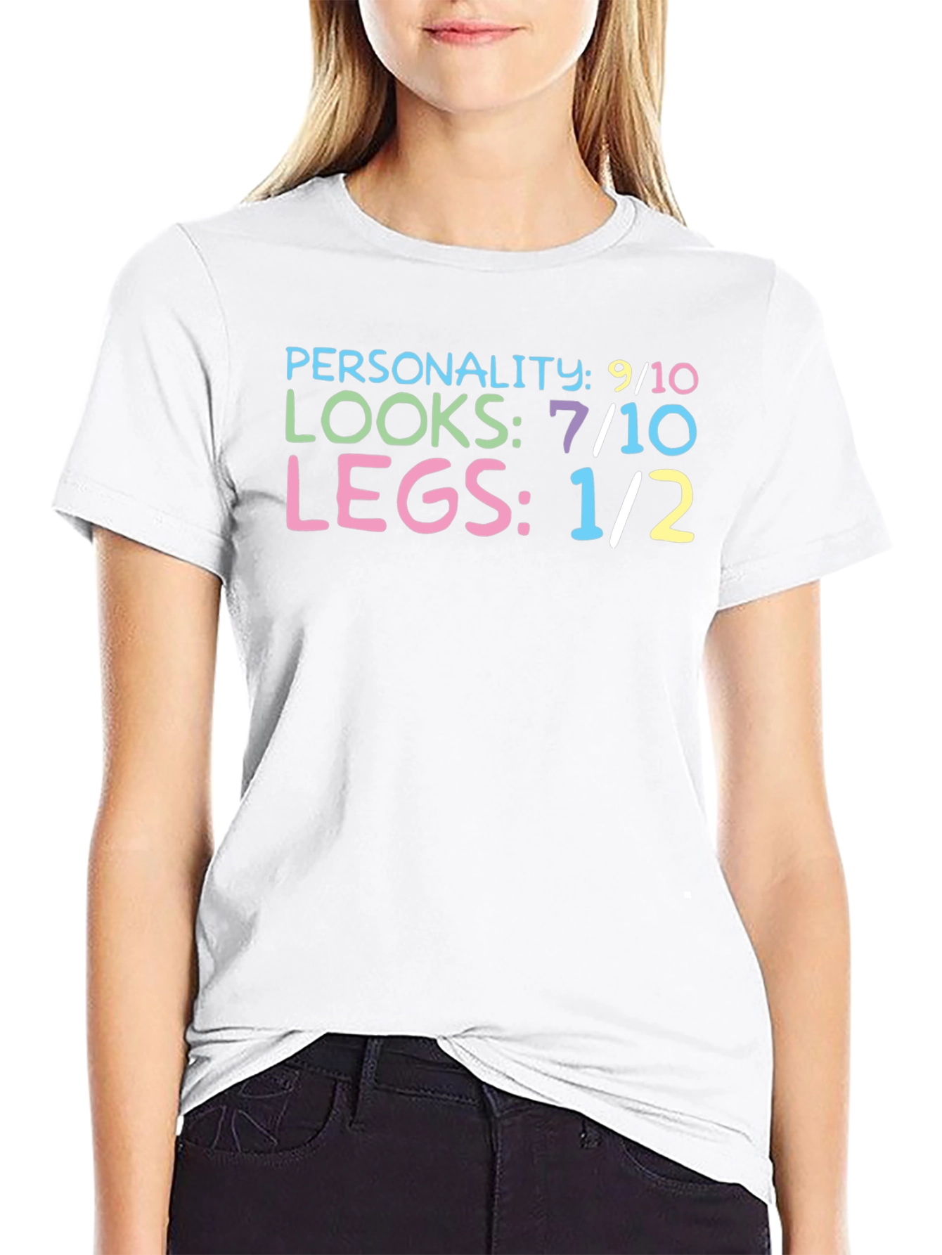 Funny Personality Looks Legs Graphic T-Shirt