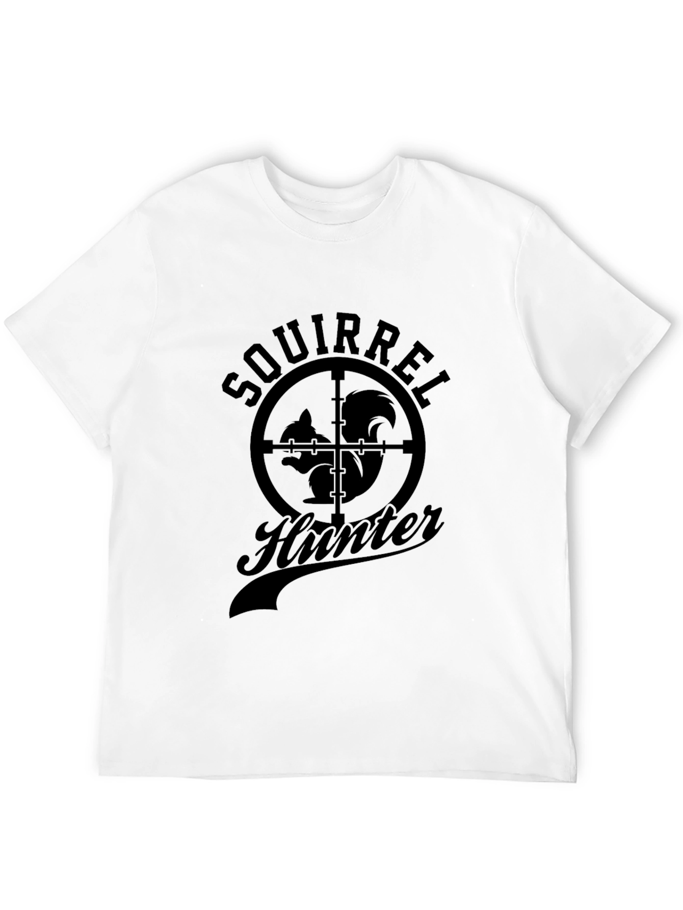 Squirrel Hunter Graphic Tee - Novelty T-Shirt