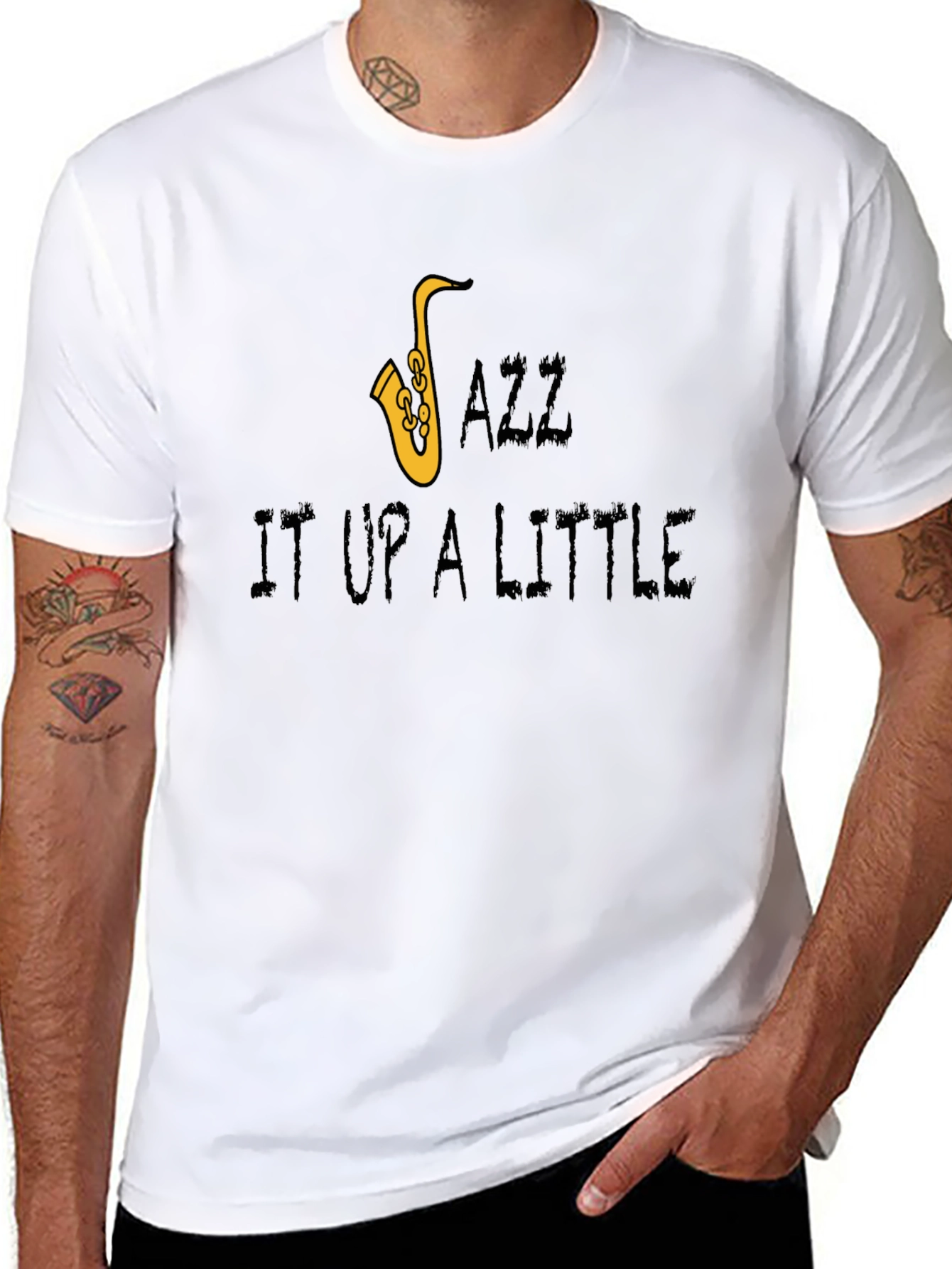 Jazz It Up T-Shirt - Saxophone Graphic Tee
