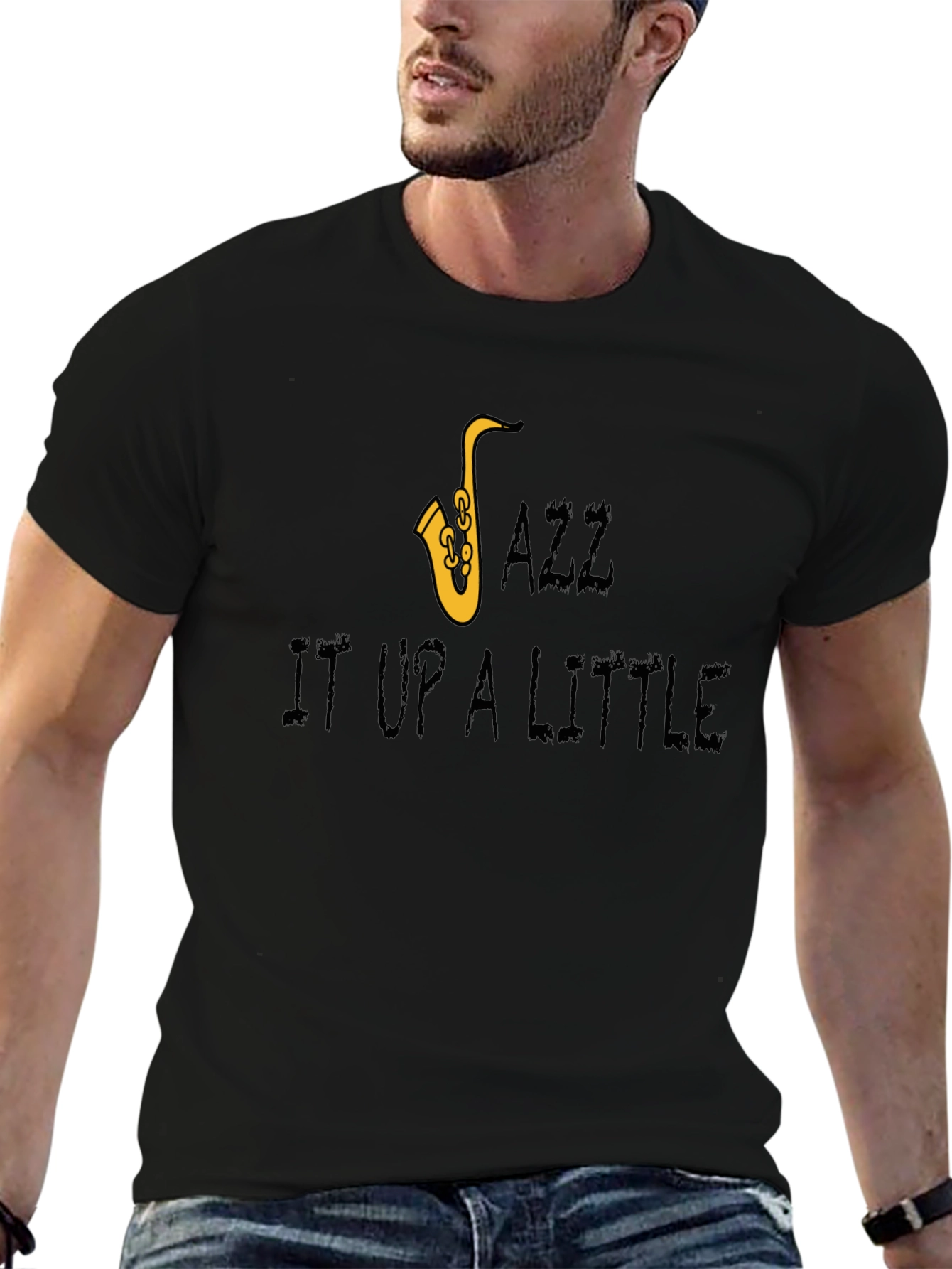 Jazz It Up T-Shirt - Saxophone Graphic Tee