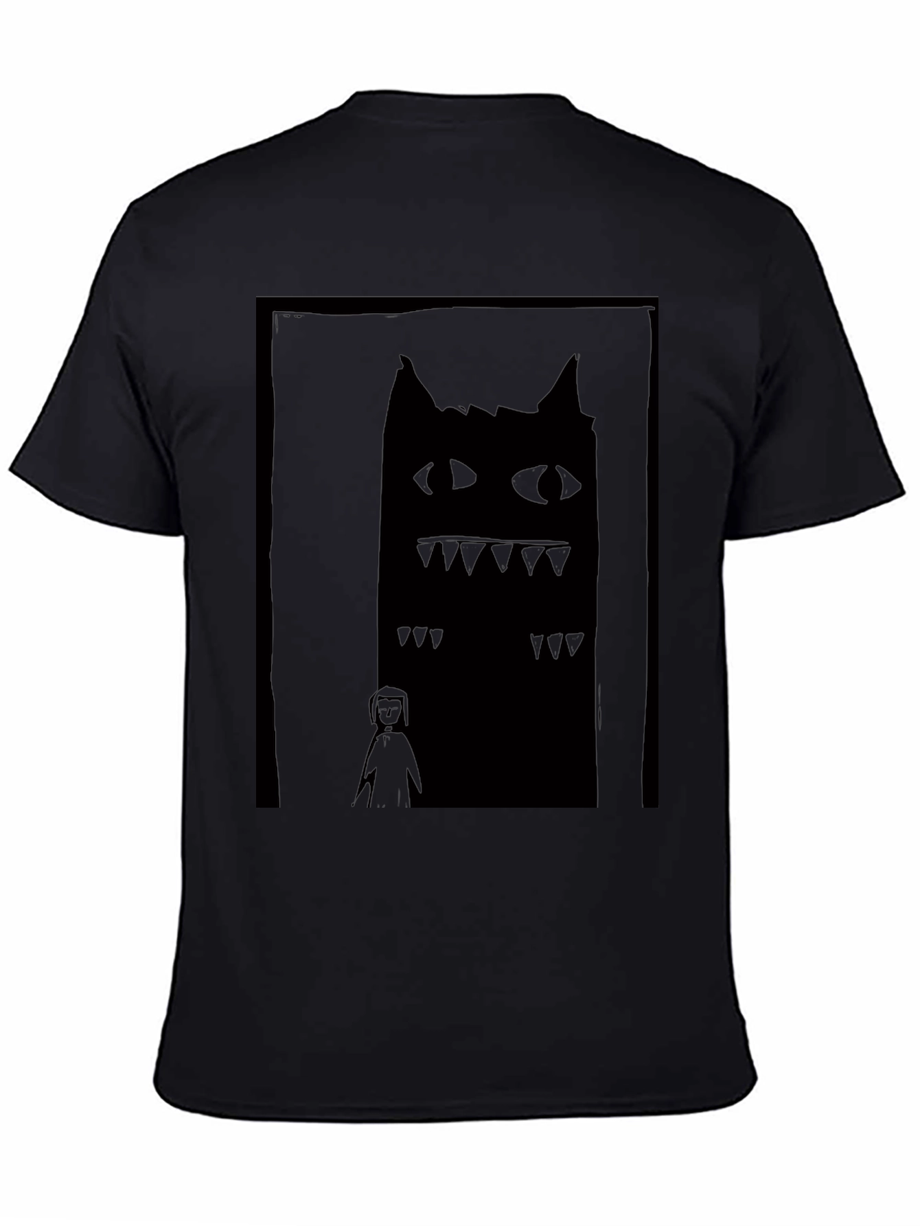 Monster Graphic Tee - Unisex Black T-Shirt