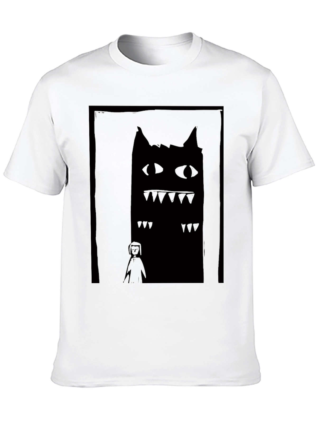 Monster Graphic Tee - Unisex Black T-Shirt