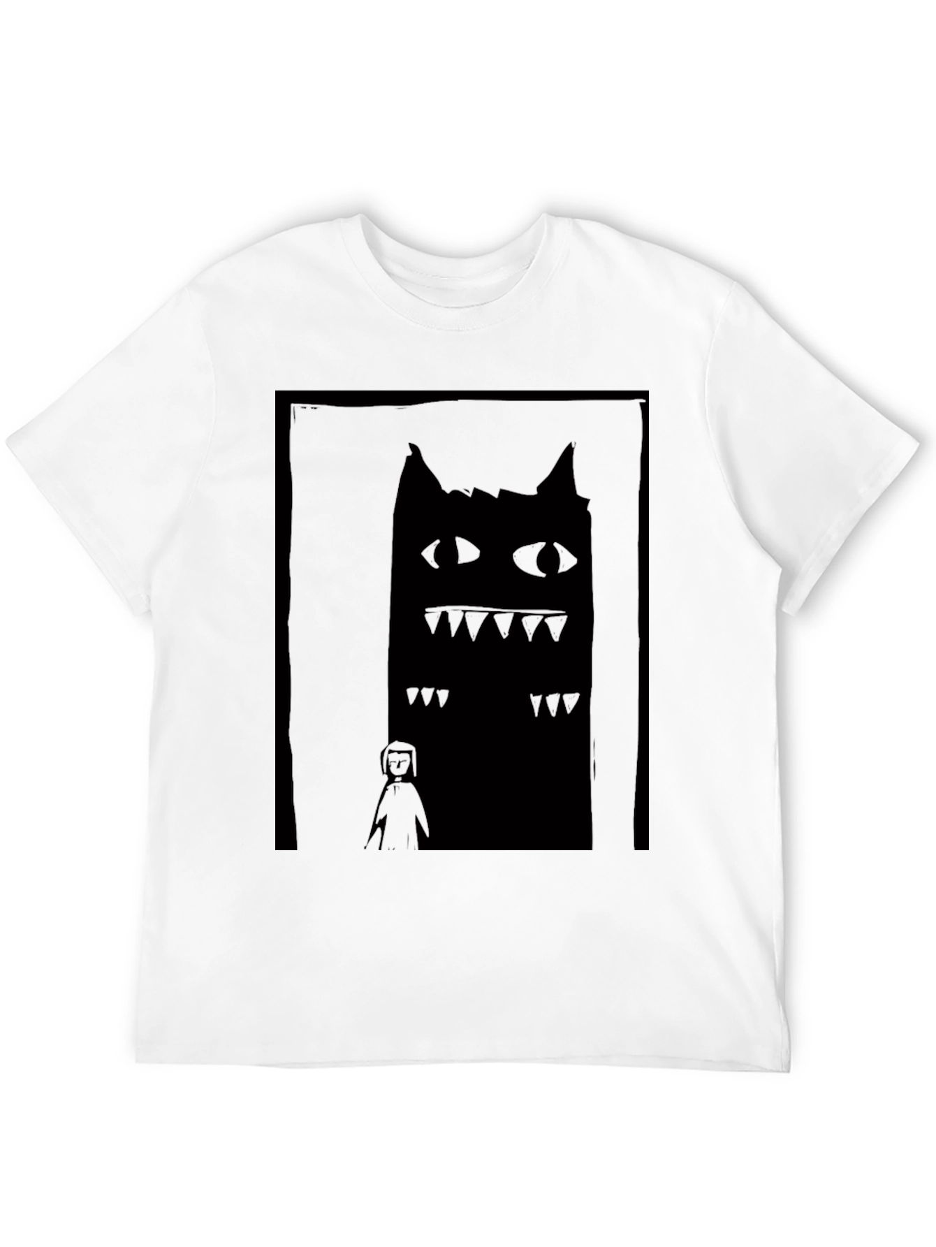 Monster Graphic Tee - Unisex Black T-Shirt