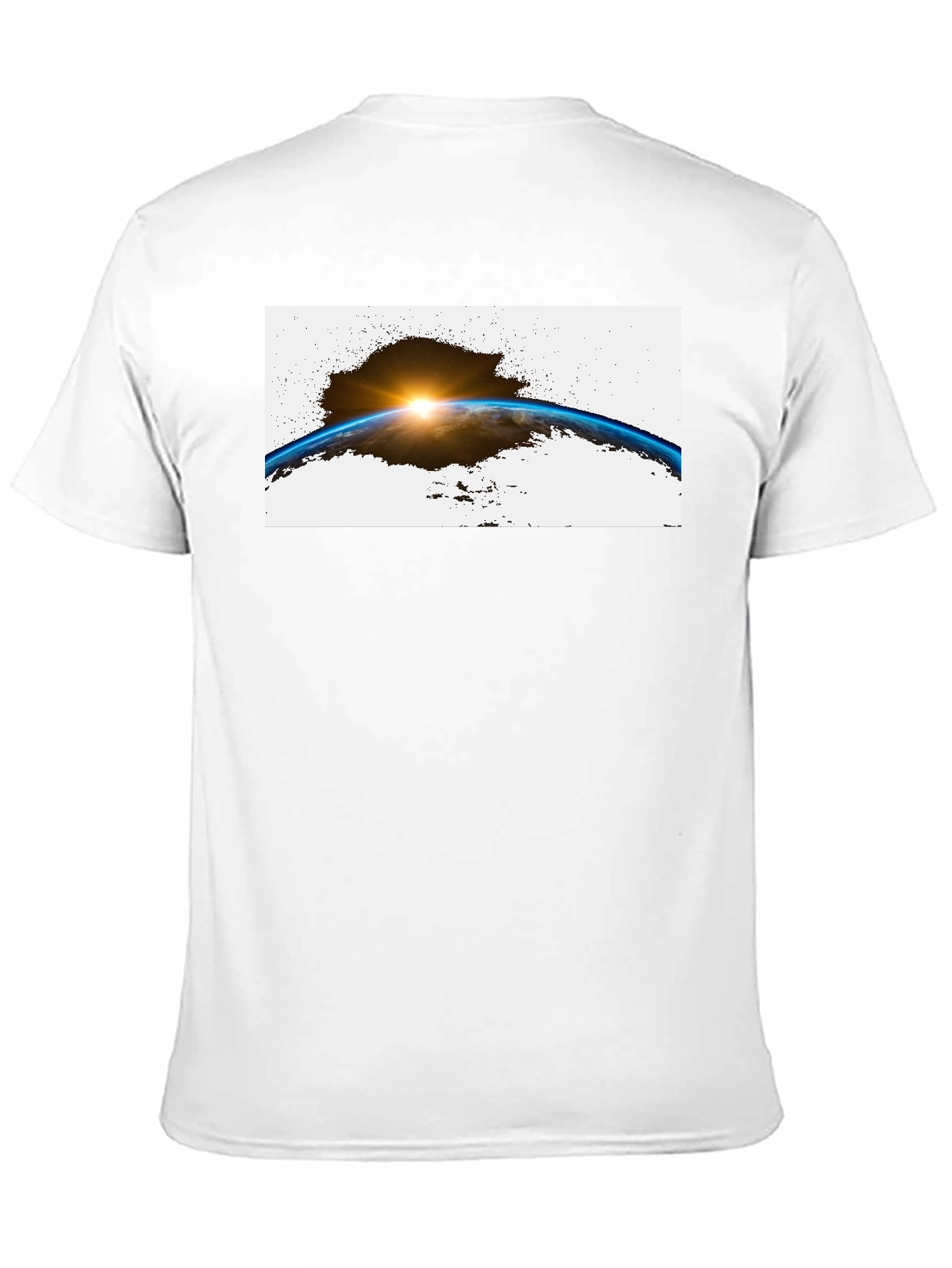 Earth Sunrise Graphic Black T-Shirt