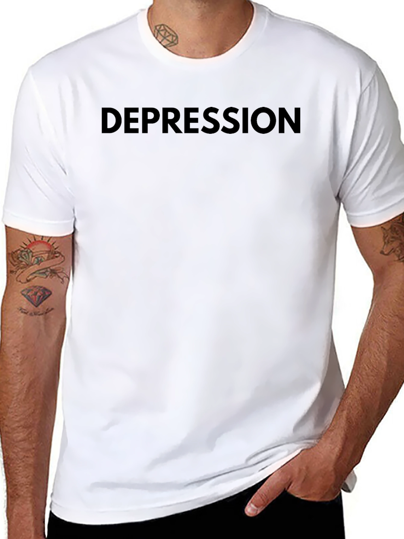 Depression T-Shirt - Unisex Black Tee