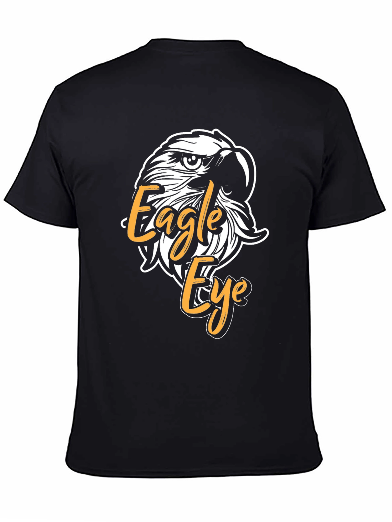 Eagle Eye Graphic Print Black T-Shirt