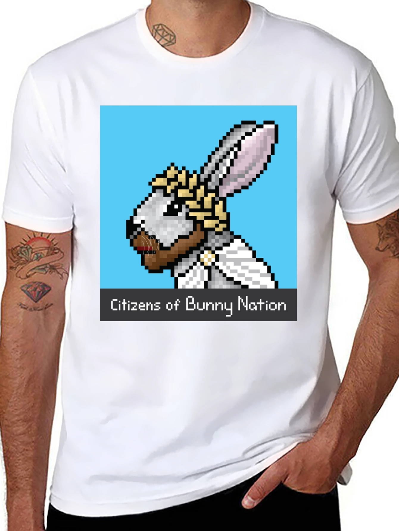 Citizens of Bunny Nation Black T-Shirt