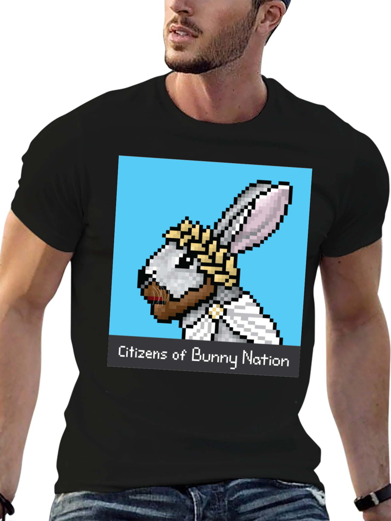 Citizens of Bunny Nation Black T-Shirt