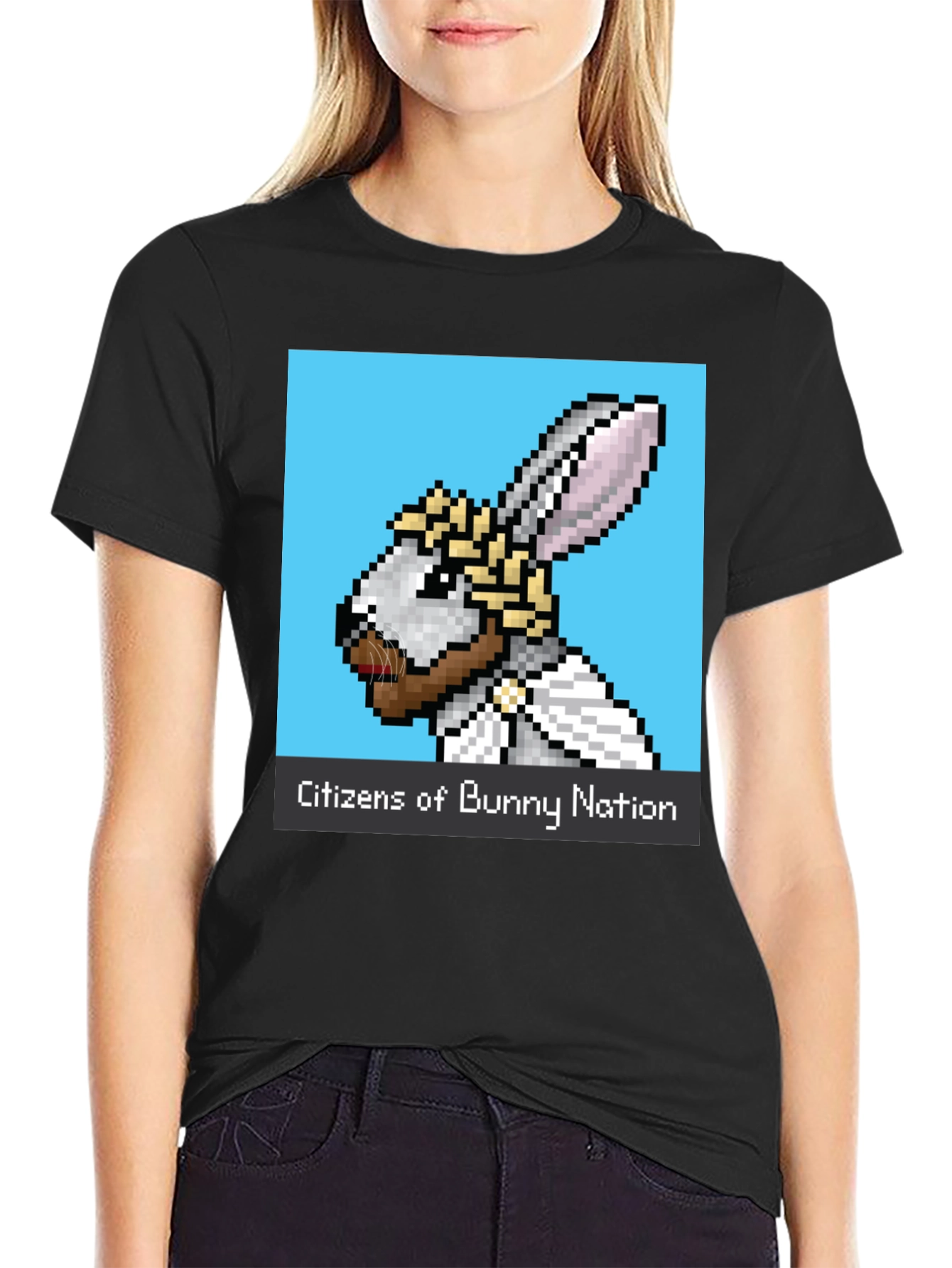 Citizens of Bunny Nation Black T-Shirt