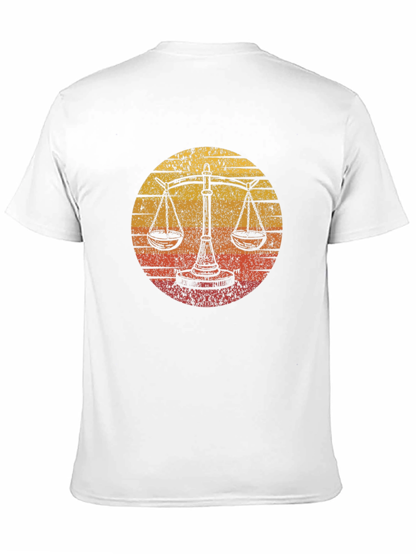 Scales of Justice Sunset Graphic Tee