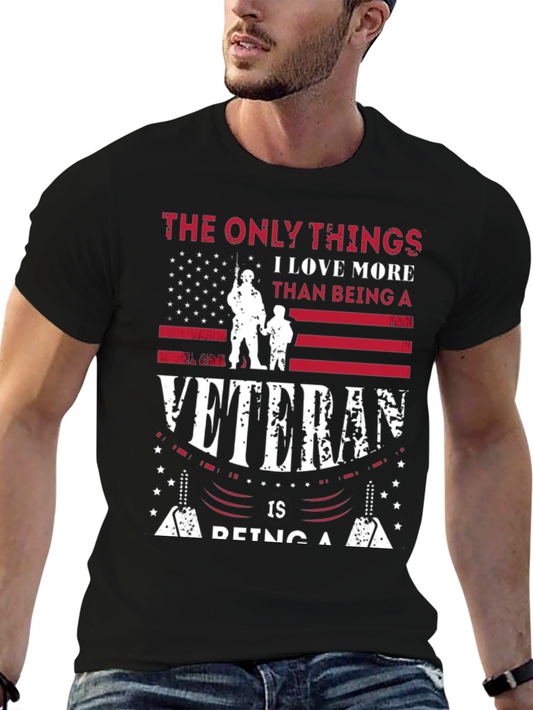 Veteran Pride T-Shirt: I Love More Than Being A Veteran Graphic Tee