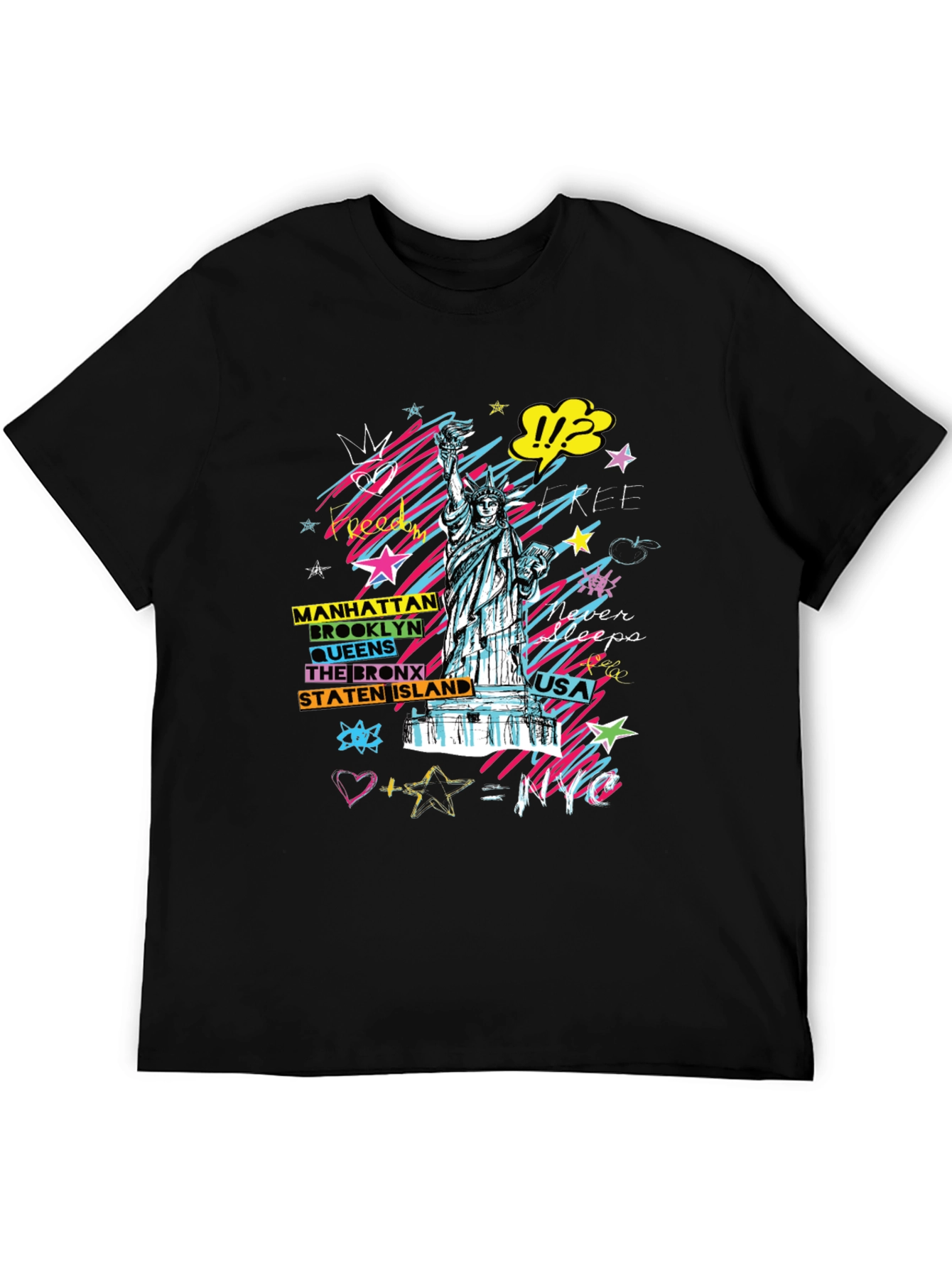 NYC Statue of Liberty Graphic T-Shirt