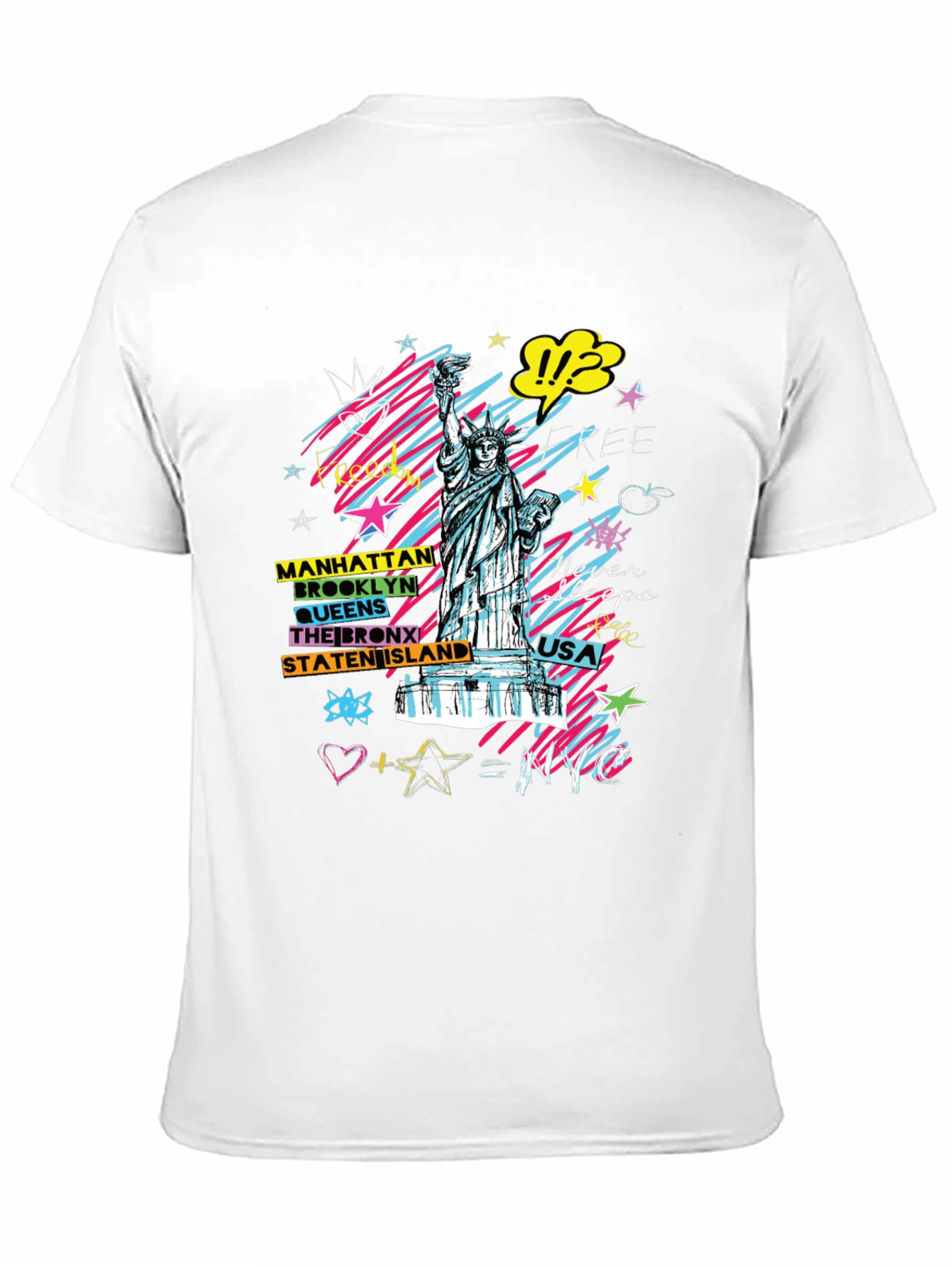 NYC Statue of Liberty Graphic T-Shirt
