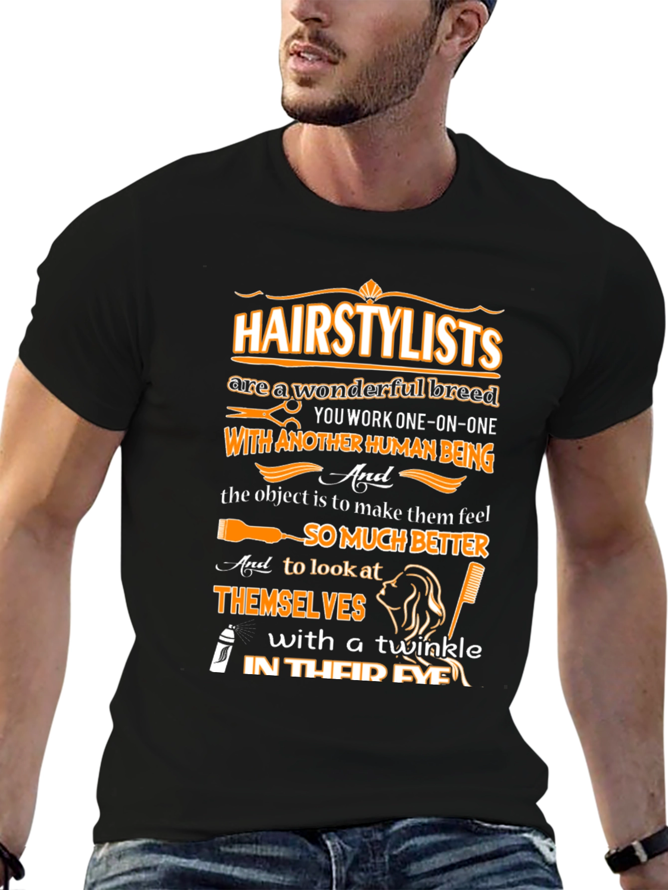 Hairstylist Wonderful Breed Graphic Tee