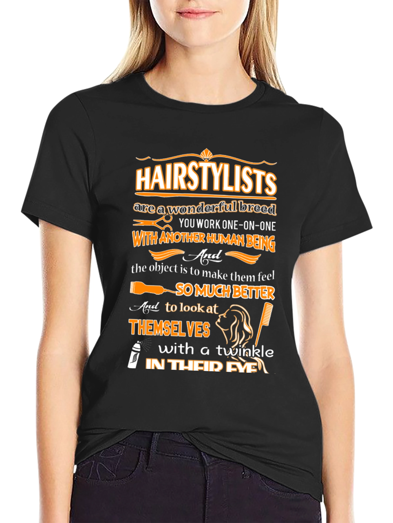 Hairstylist Wonderful Breed Graphic Tee