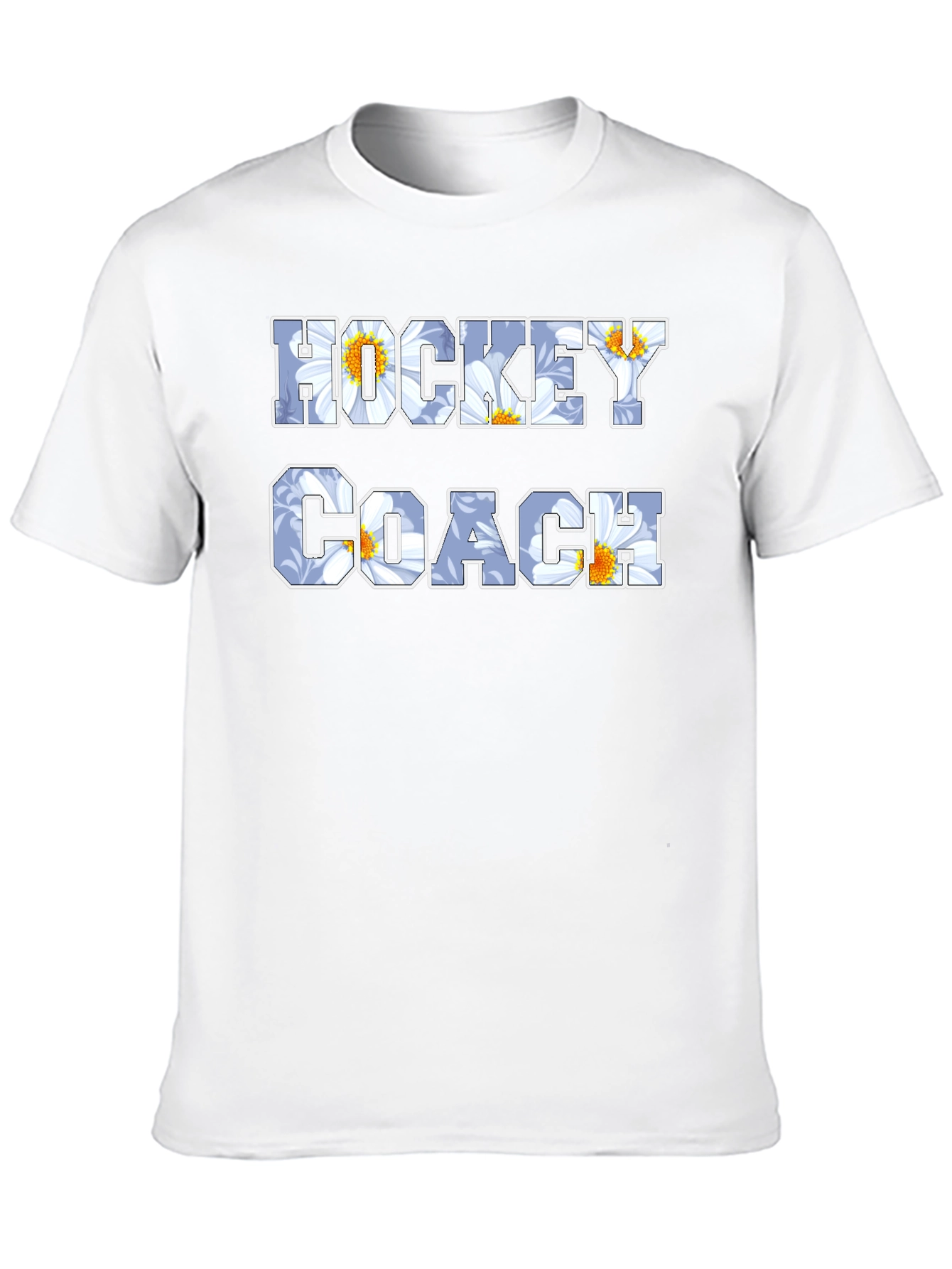 Hockey Coach Floral T-Shirt