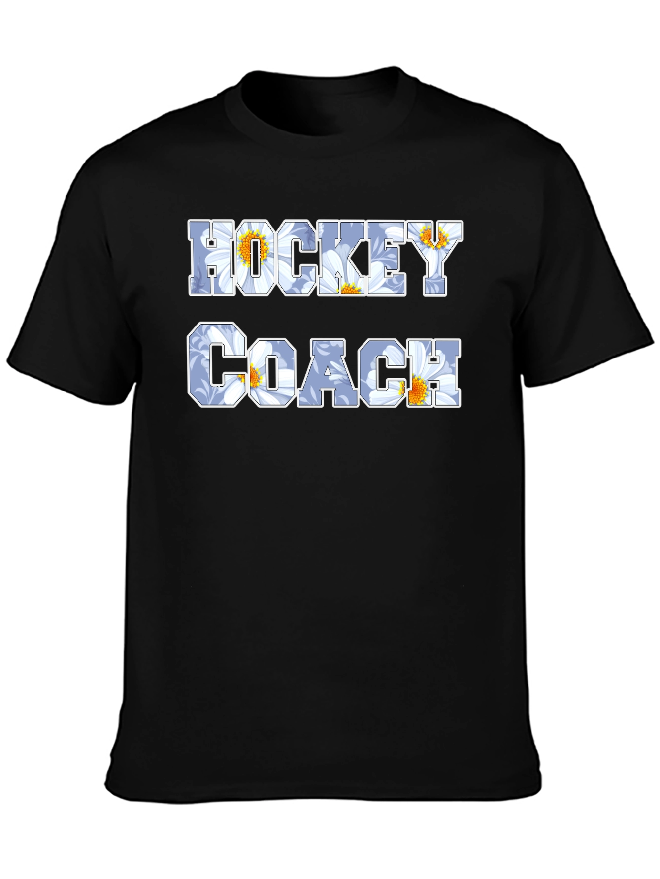 Hockey Coach Floral T-Shirt