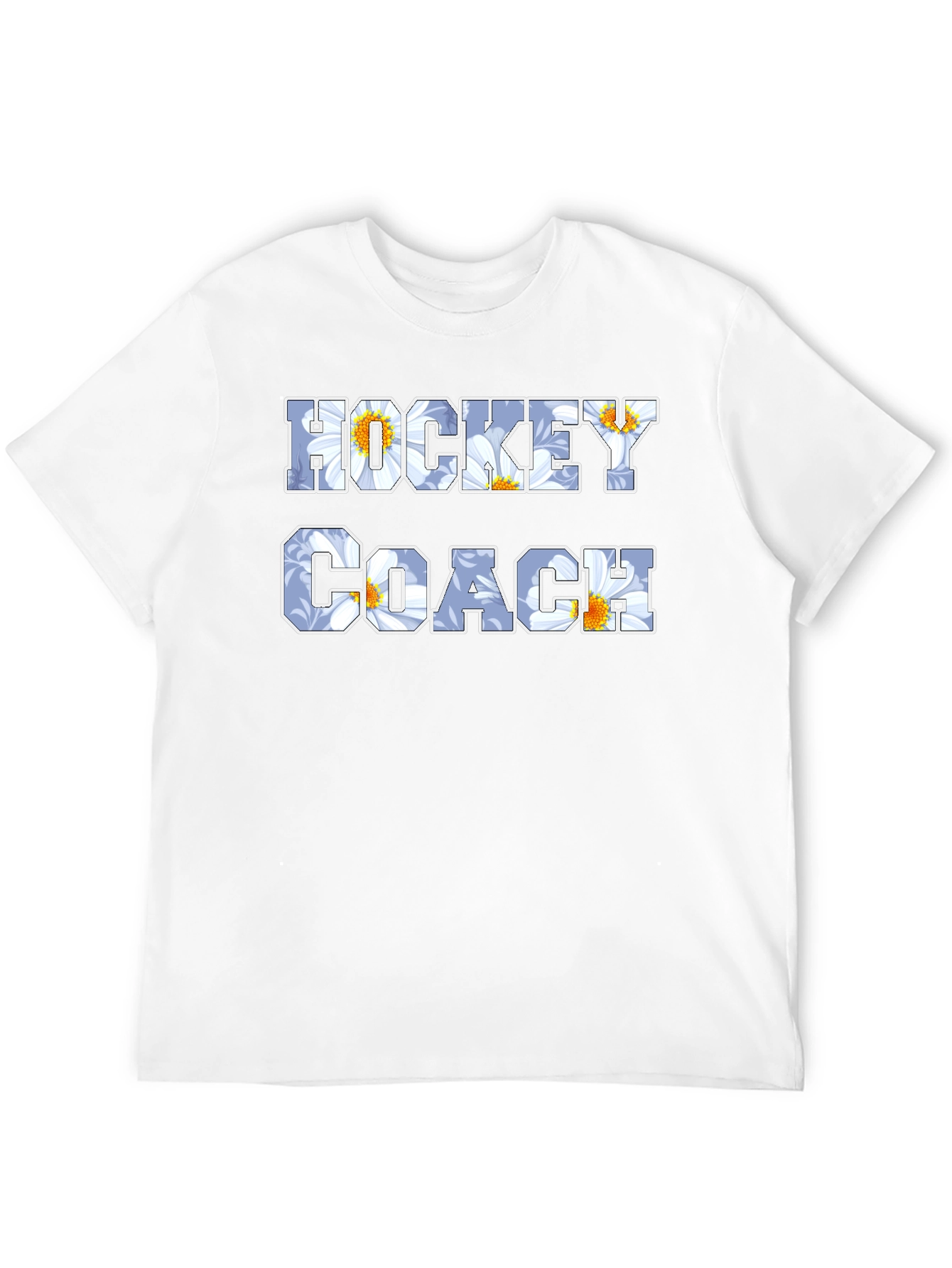 Hockey Coach Floral T-Shirt