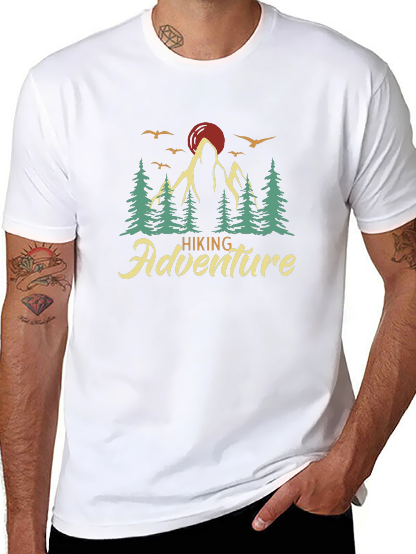 Hiking Adventure Graphic Tee - Nature Lover Shirt