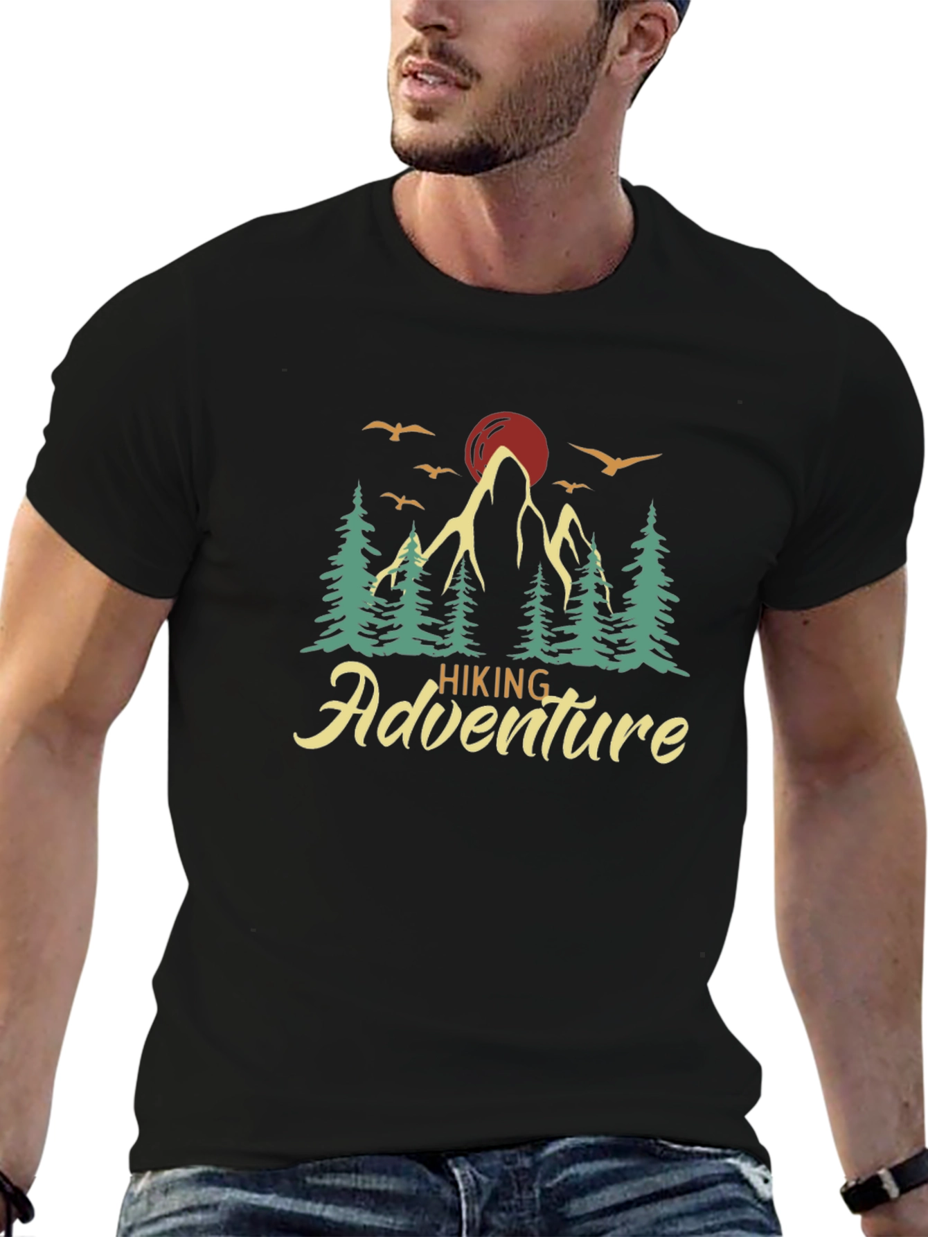 Hiking Adventure Graphic Tee - Nature Lover Shirt