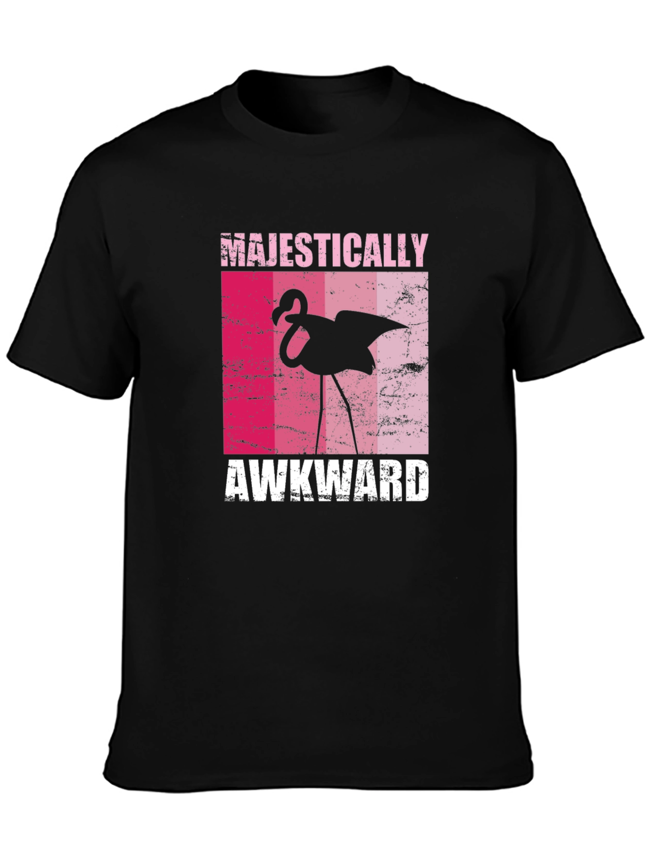 Majestically Awkward Flamingo Graphic Tee